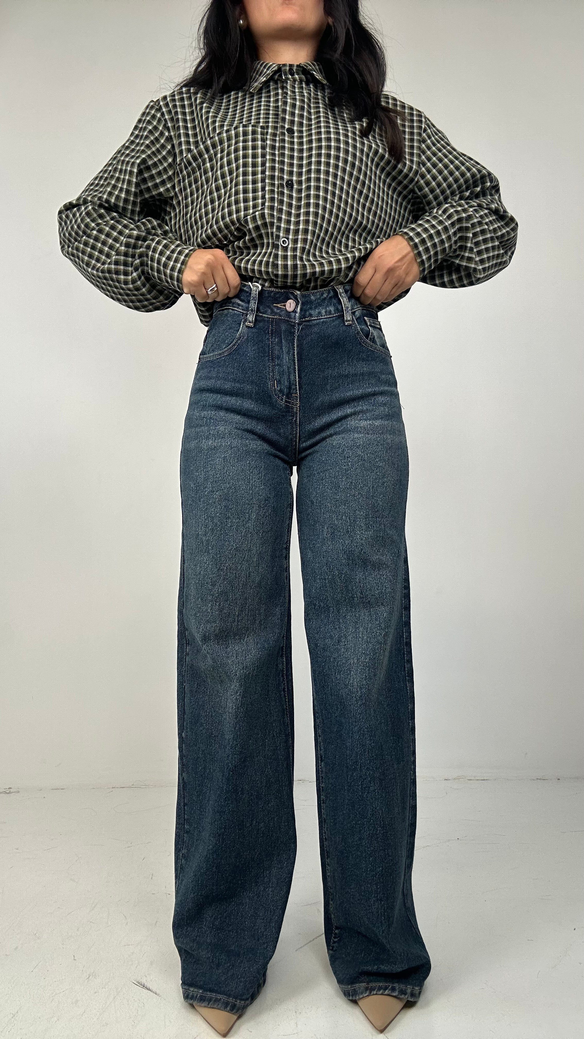 Jeans TASCA STRASS BROWN - JEANS