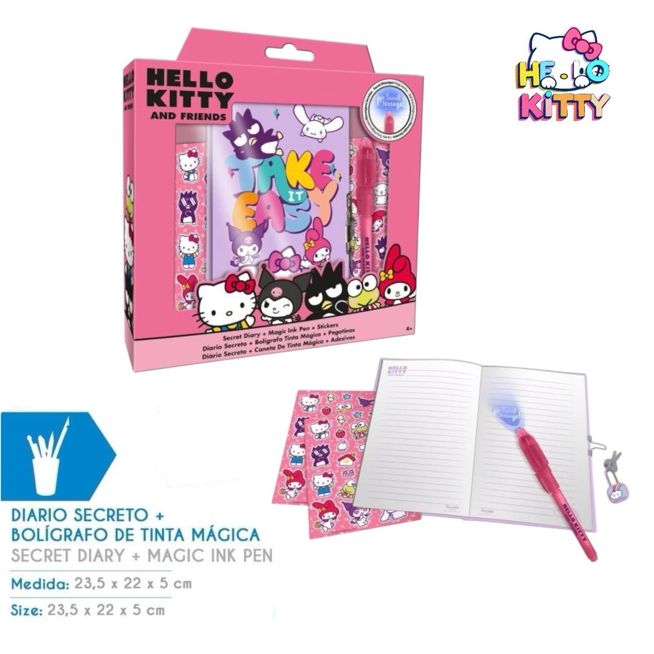 Kit DIARIO + PENNA MAGICA - ROSA