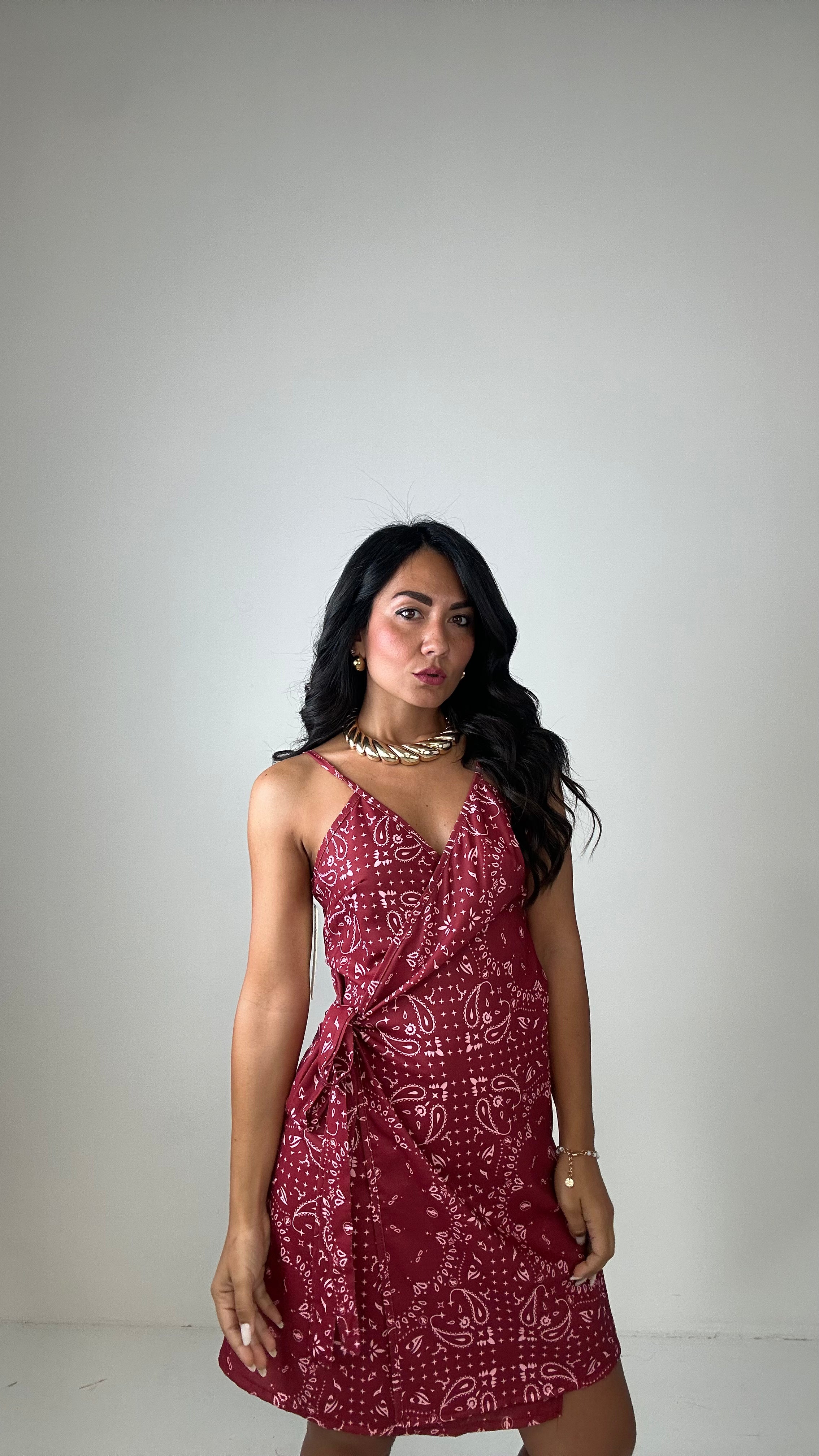 Vestitino PORTAFOGLIO BANDANA - BORDEAUX