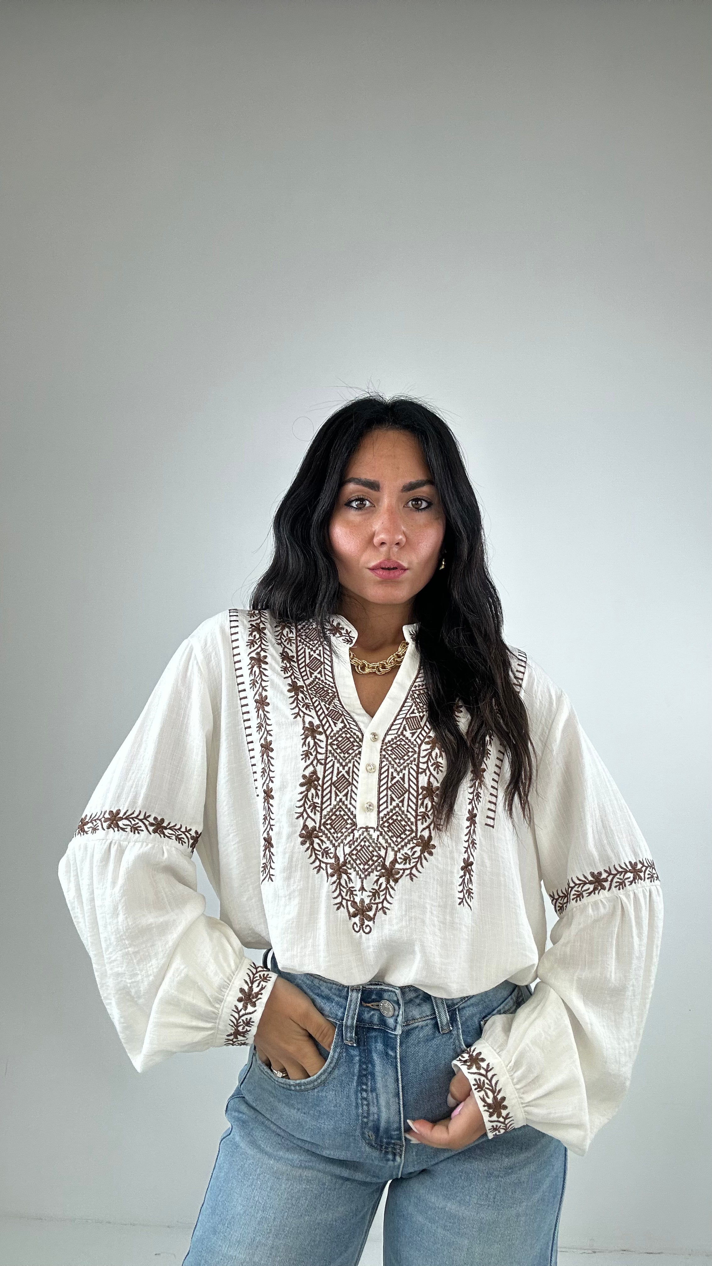 Camicia MARRAKECH - MARRONE