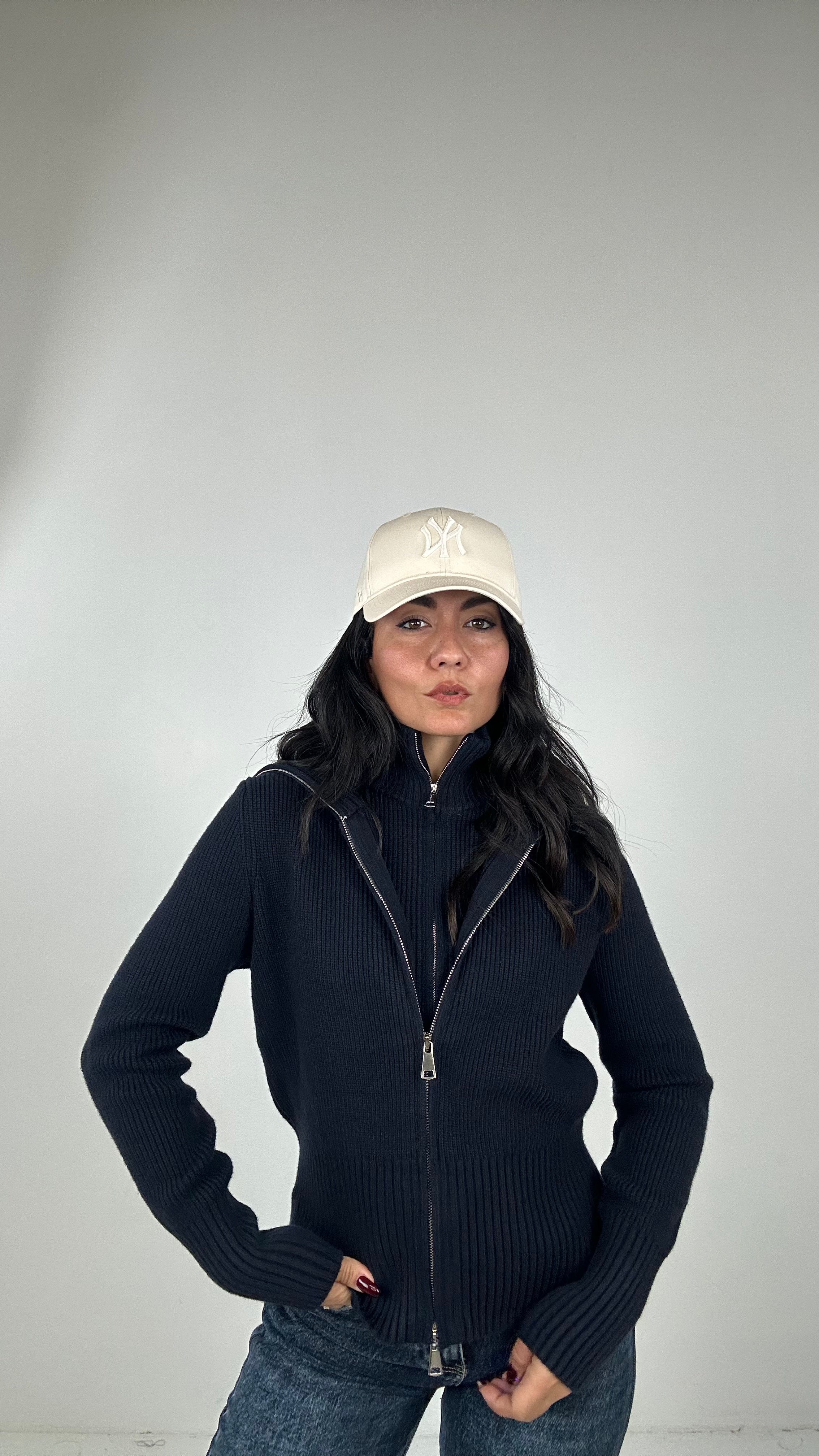 Pull 2 pezzi CON CERNIERA - BLU