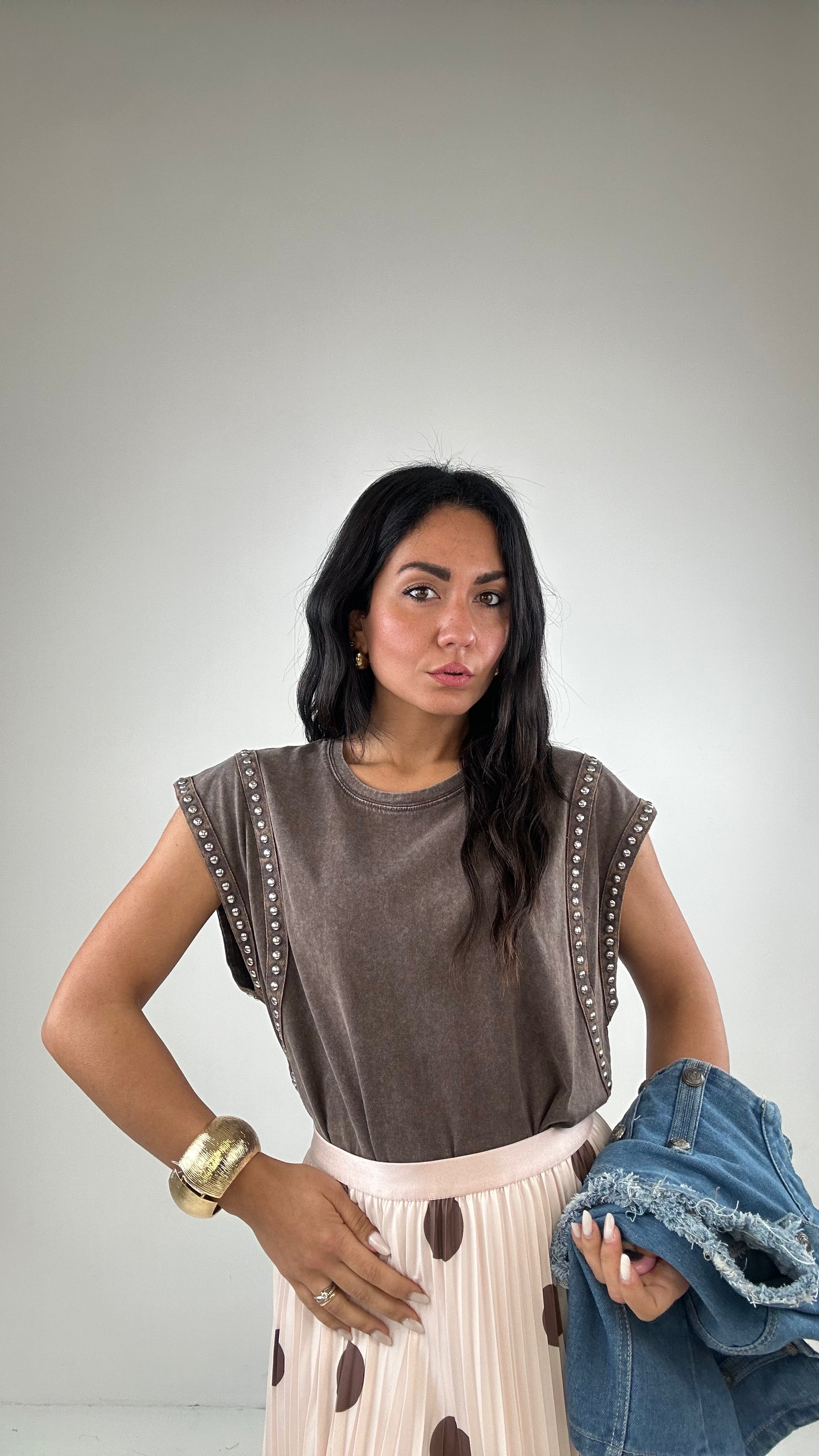 T-shirt BORCHIETTA - MARRONE