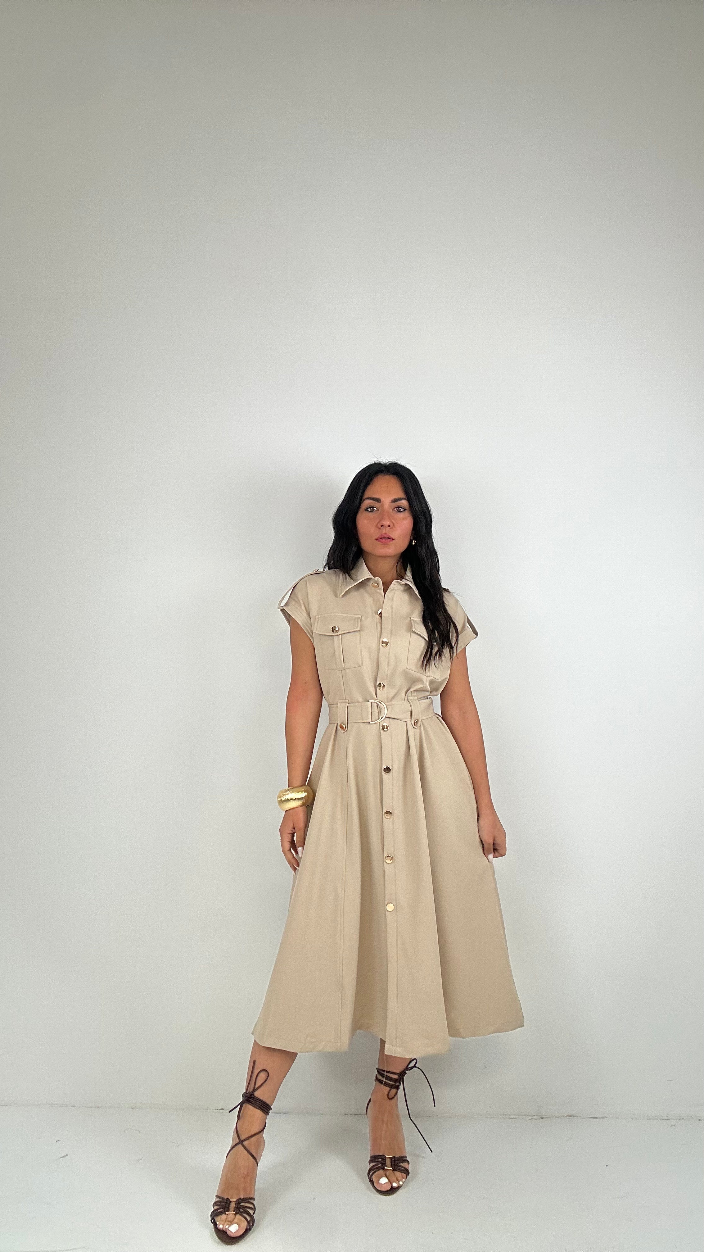 Vestito DETECTIVE - BEIGE