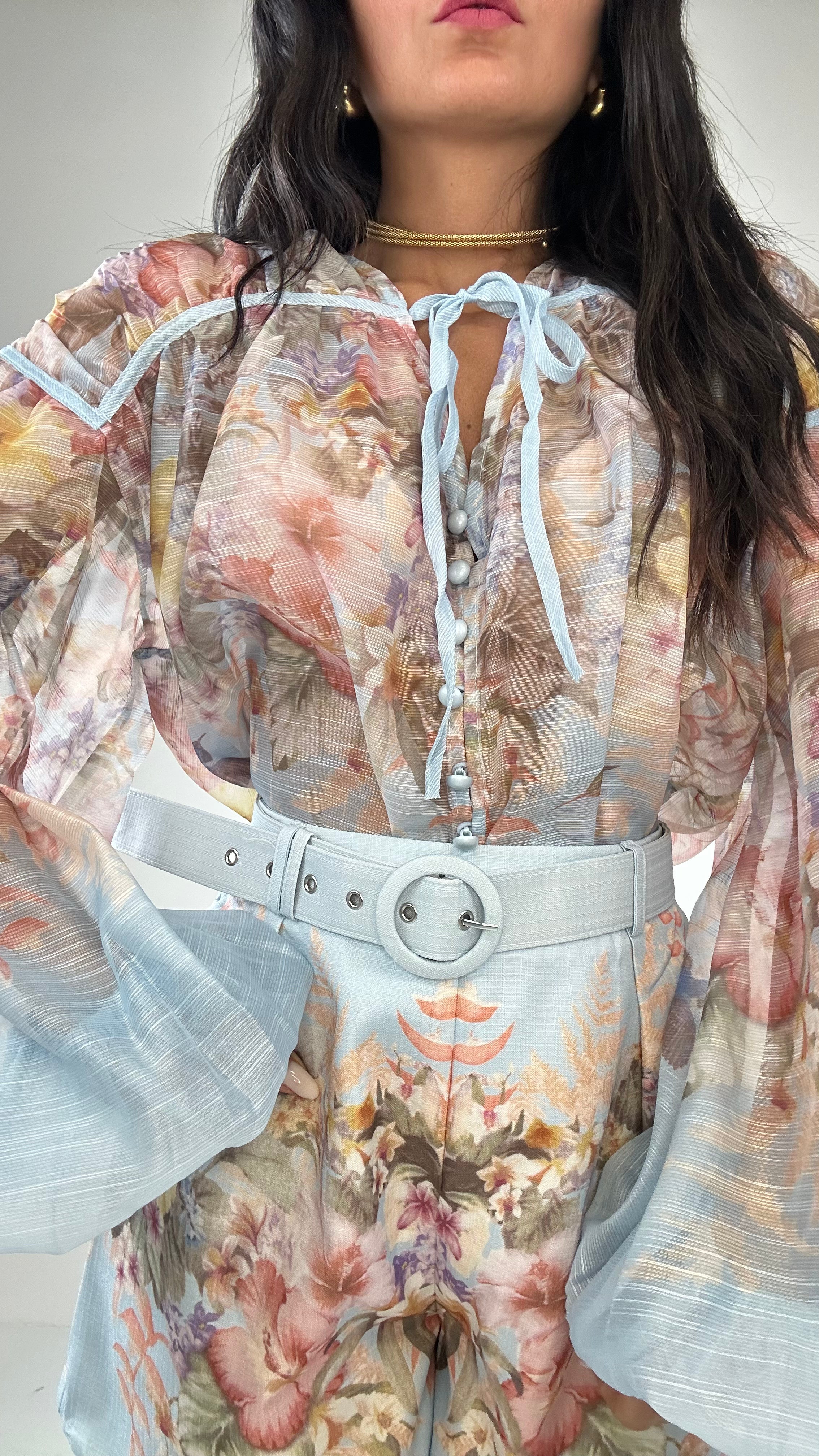 Coordinato CAPRI ROMANTIC - CELESTE