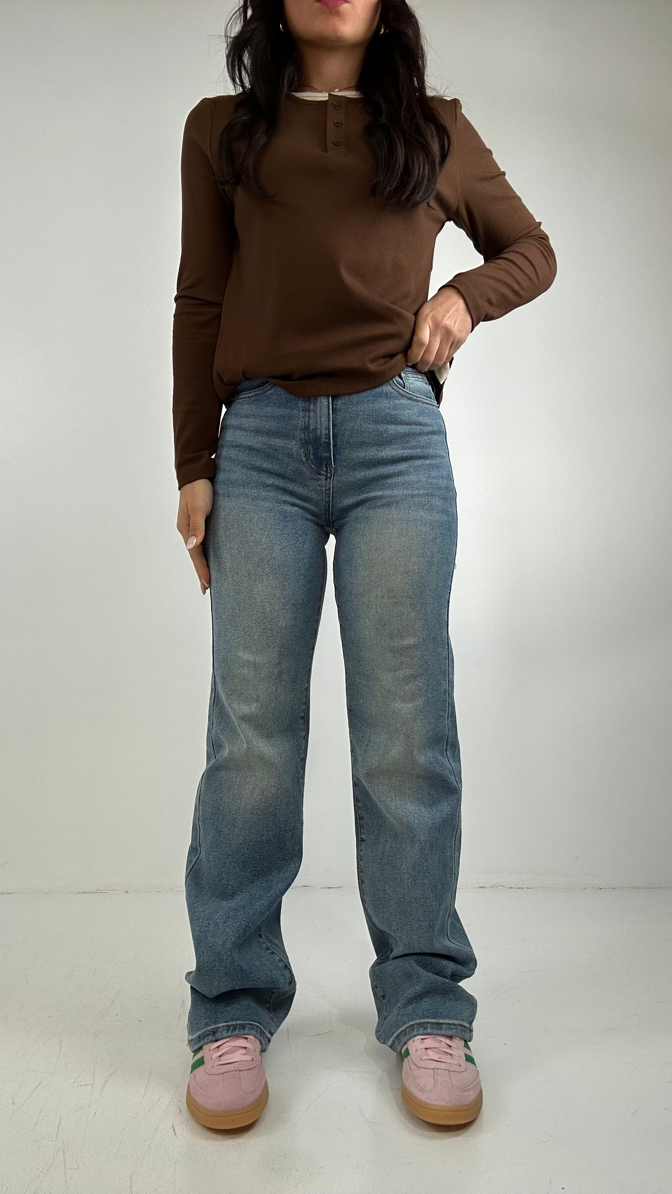 Jeans STRAIGHT WIDE STRAPPO - JEANS