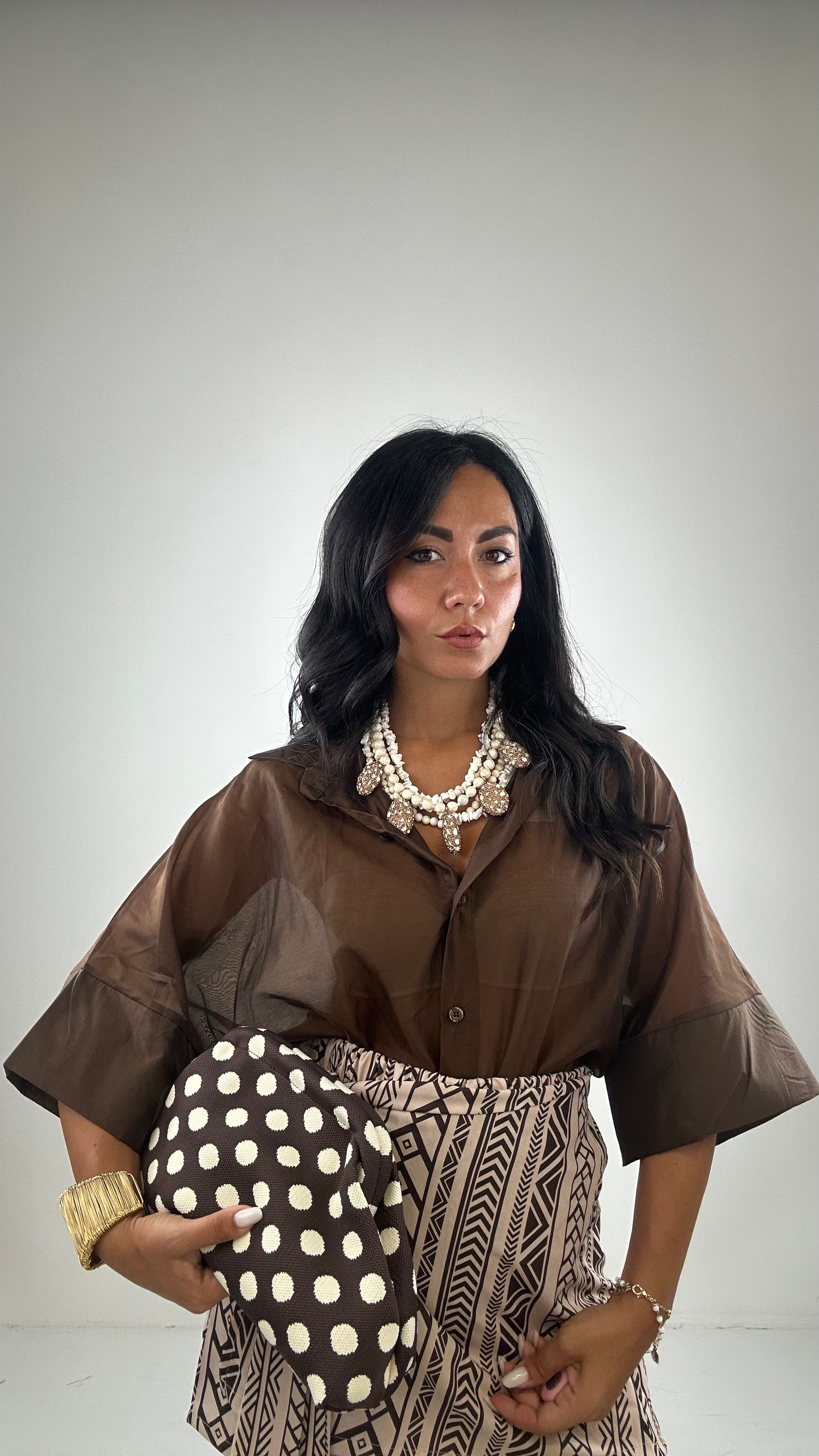 Camicia LORY - MARRONE