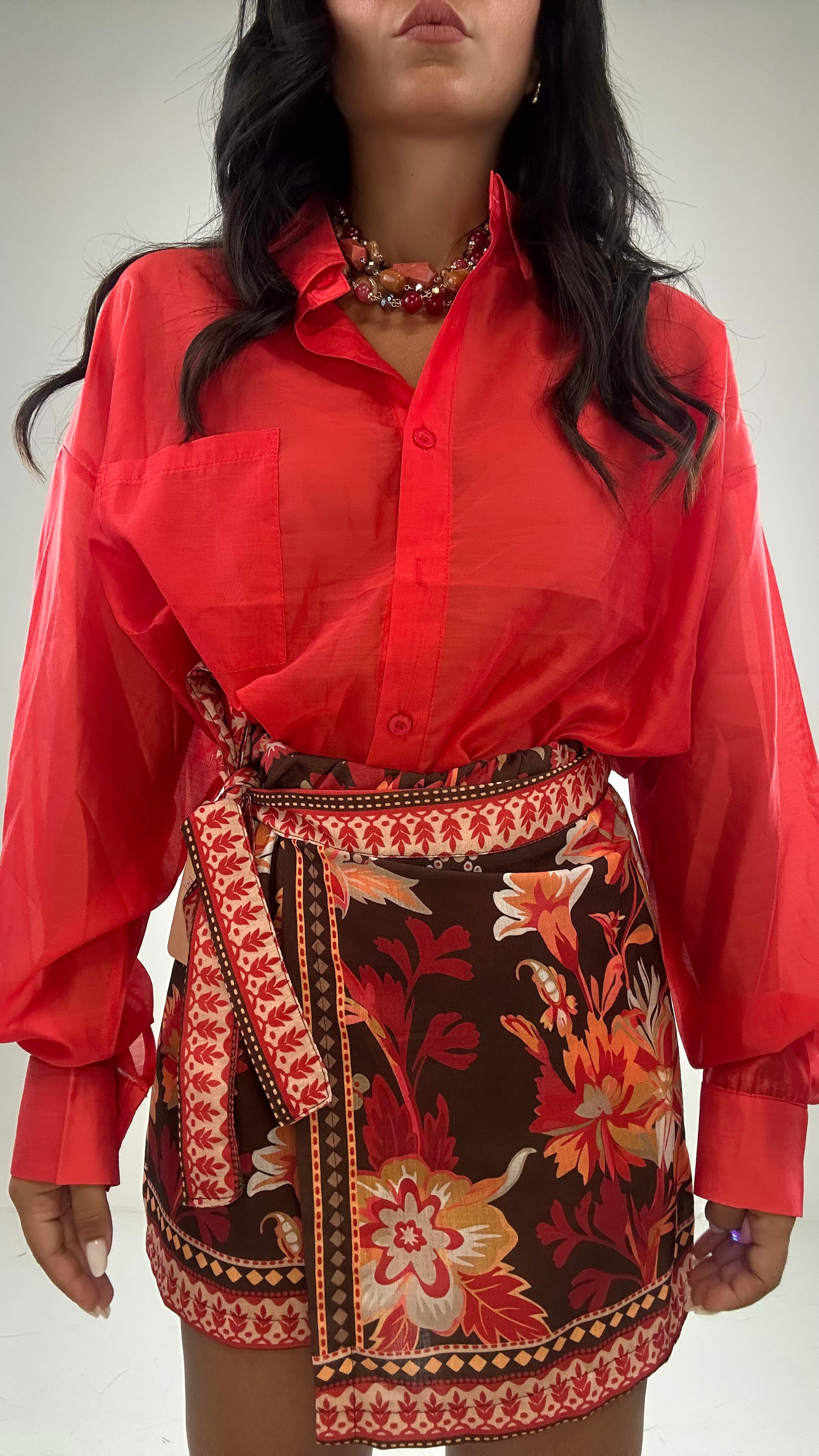 Pantagonna FANTASY - MARRONE-ROSSO