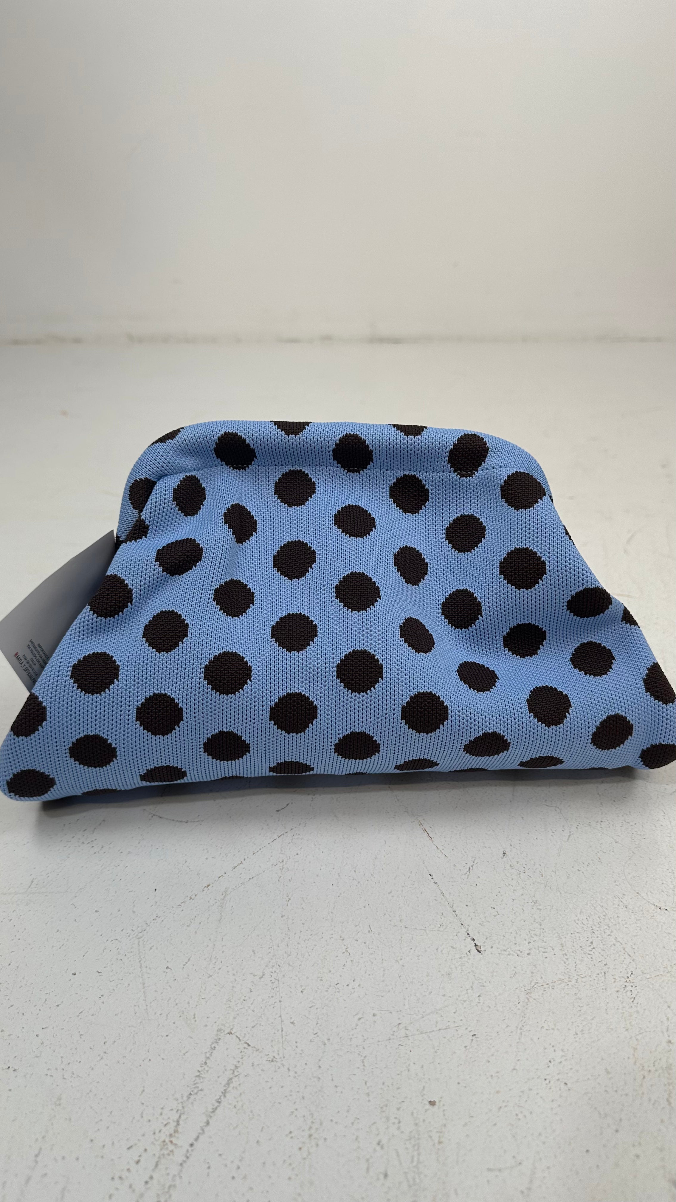 Clutch IN TESSUTO - azzurro-marrone