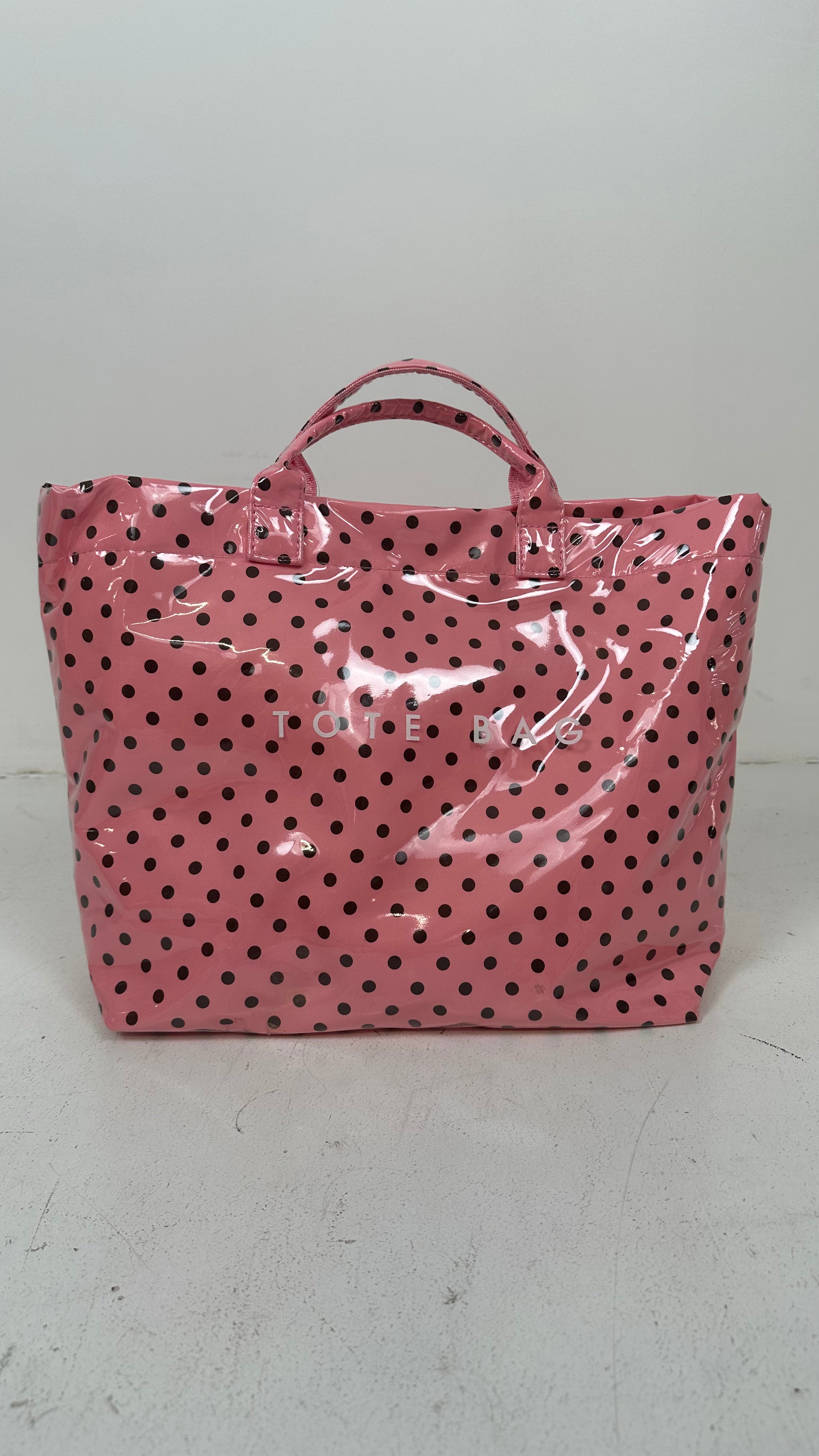 borsa TOTE LUCIDA - ROSA-MARRONE