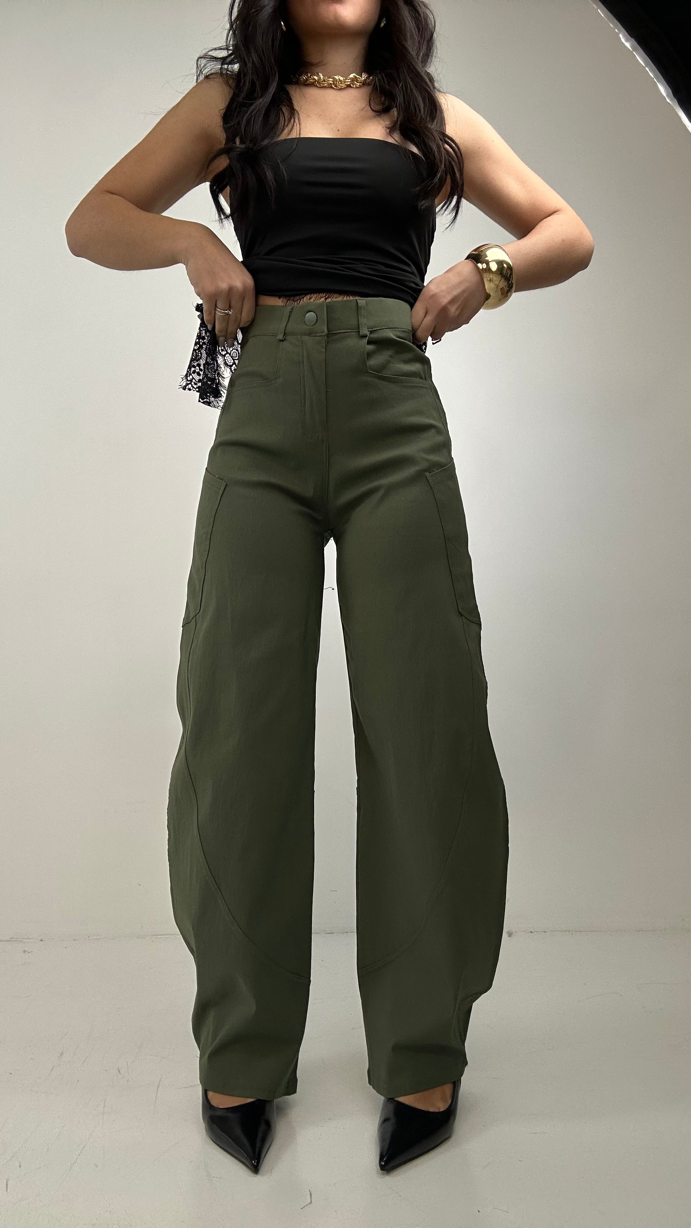 Pantalone BALLON LOW - VERDE MILITARE