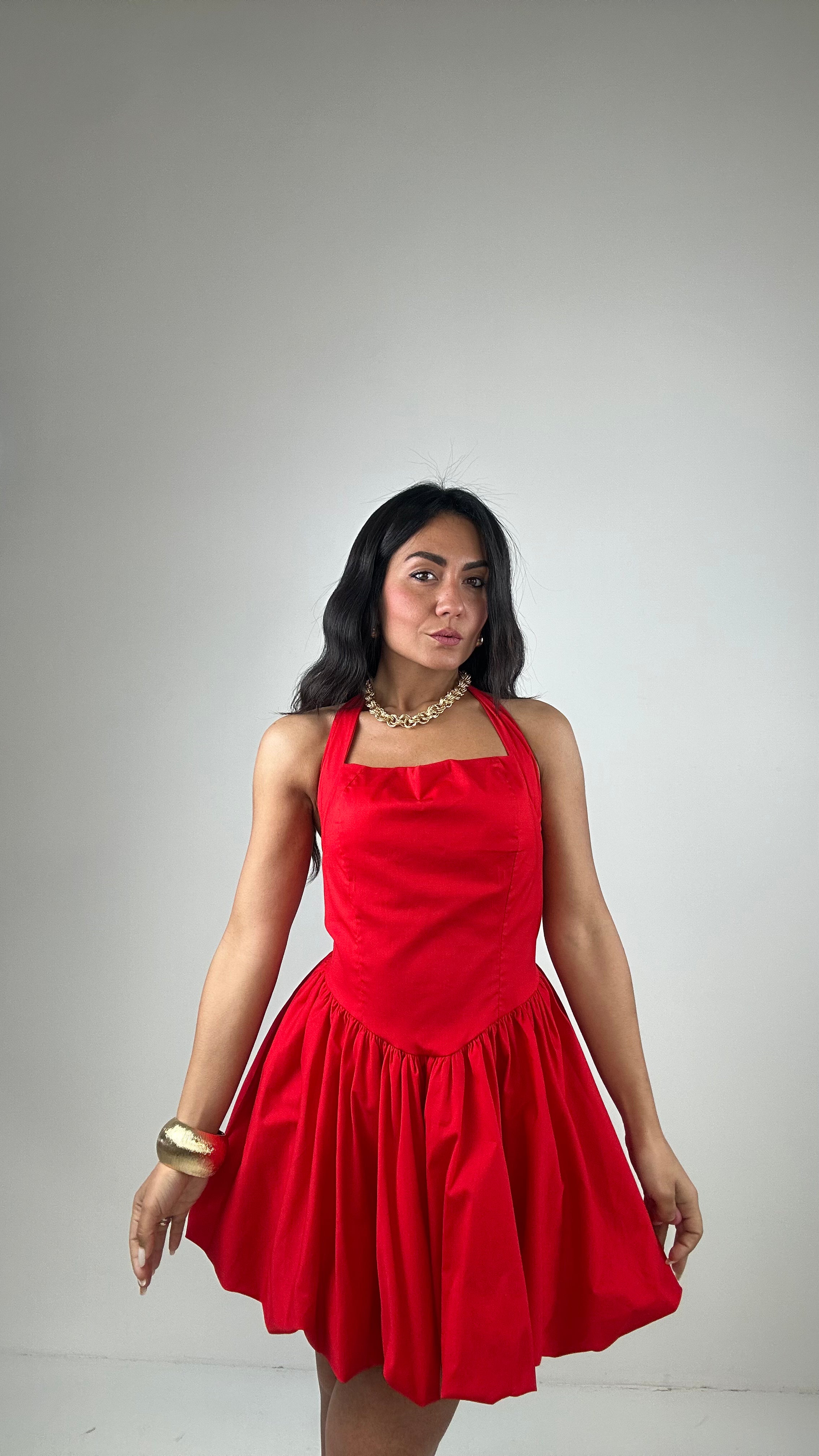 Abito RUOTA GREESE - ROSSO