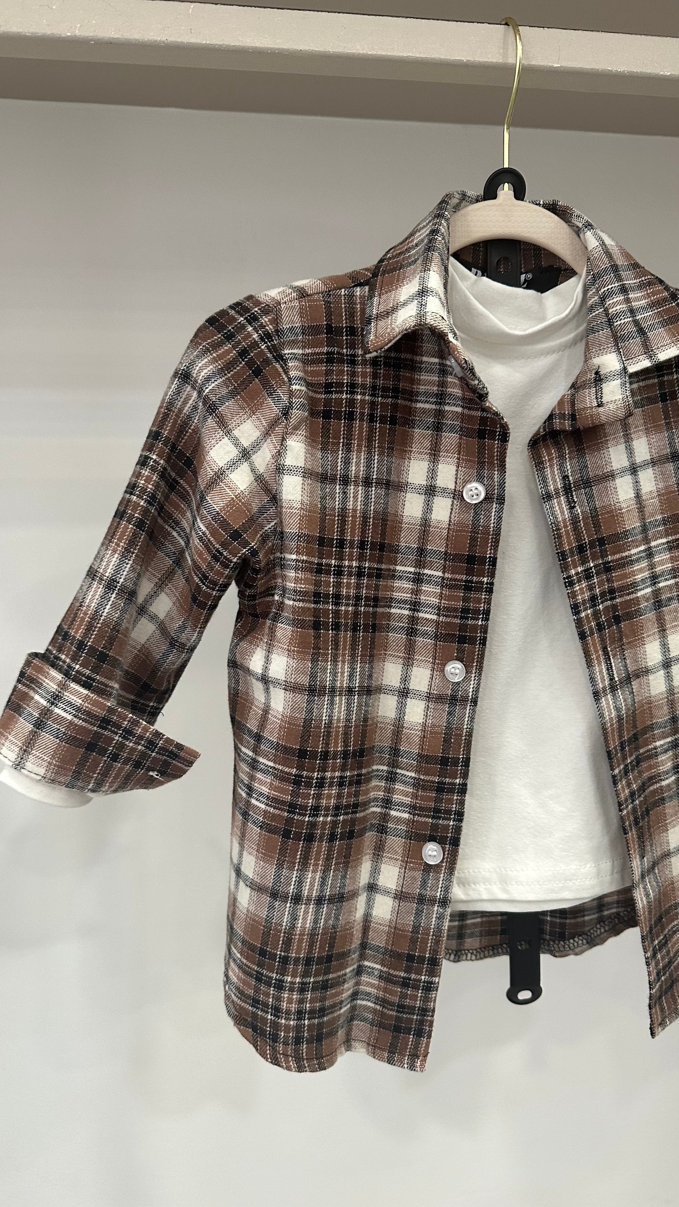 Camicia CON MAGLIA 12-36M - MARRONE