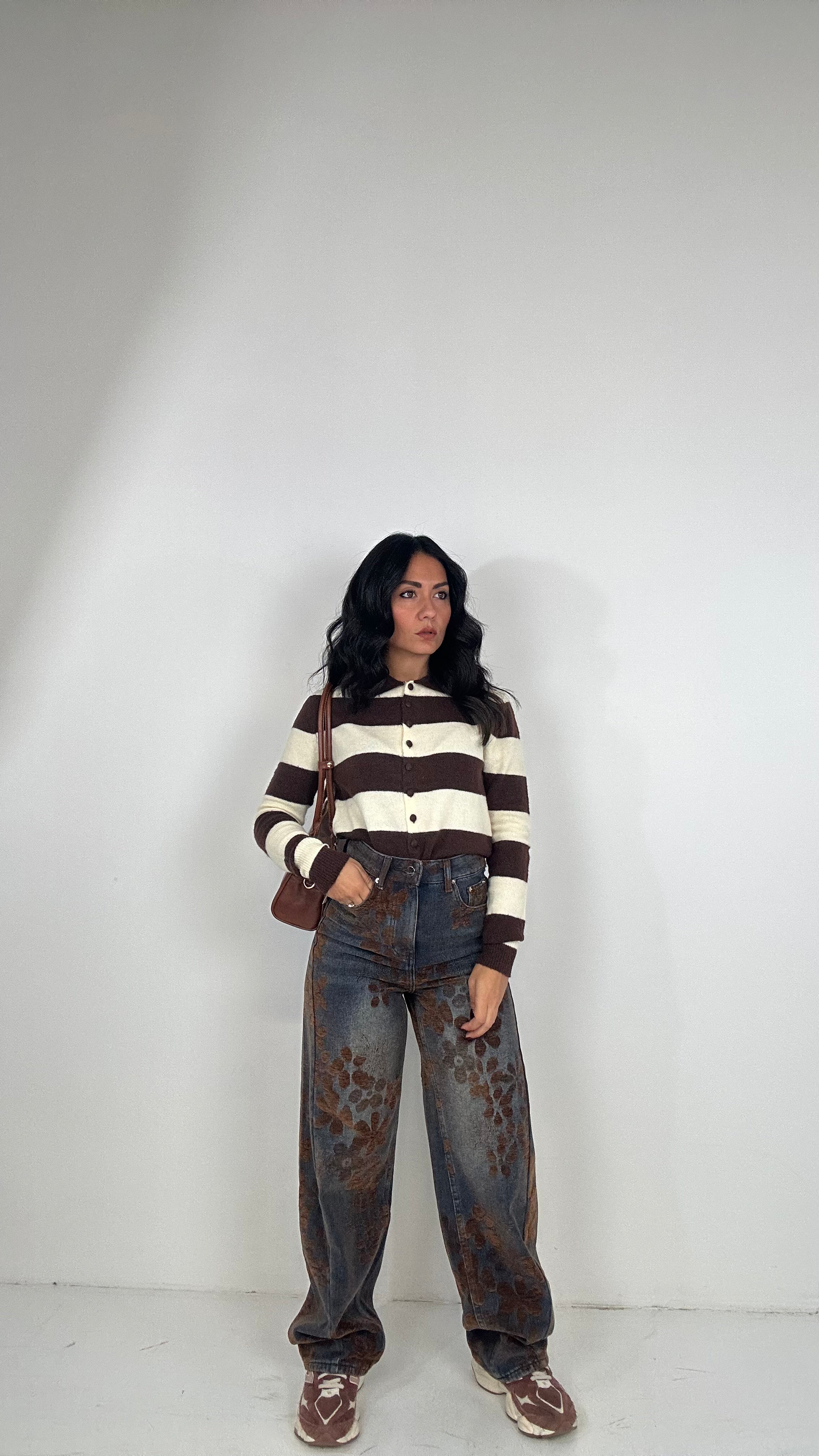 jeans BALLOON RICAMO IN VELLUTO - JEANS