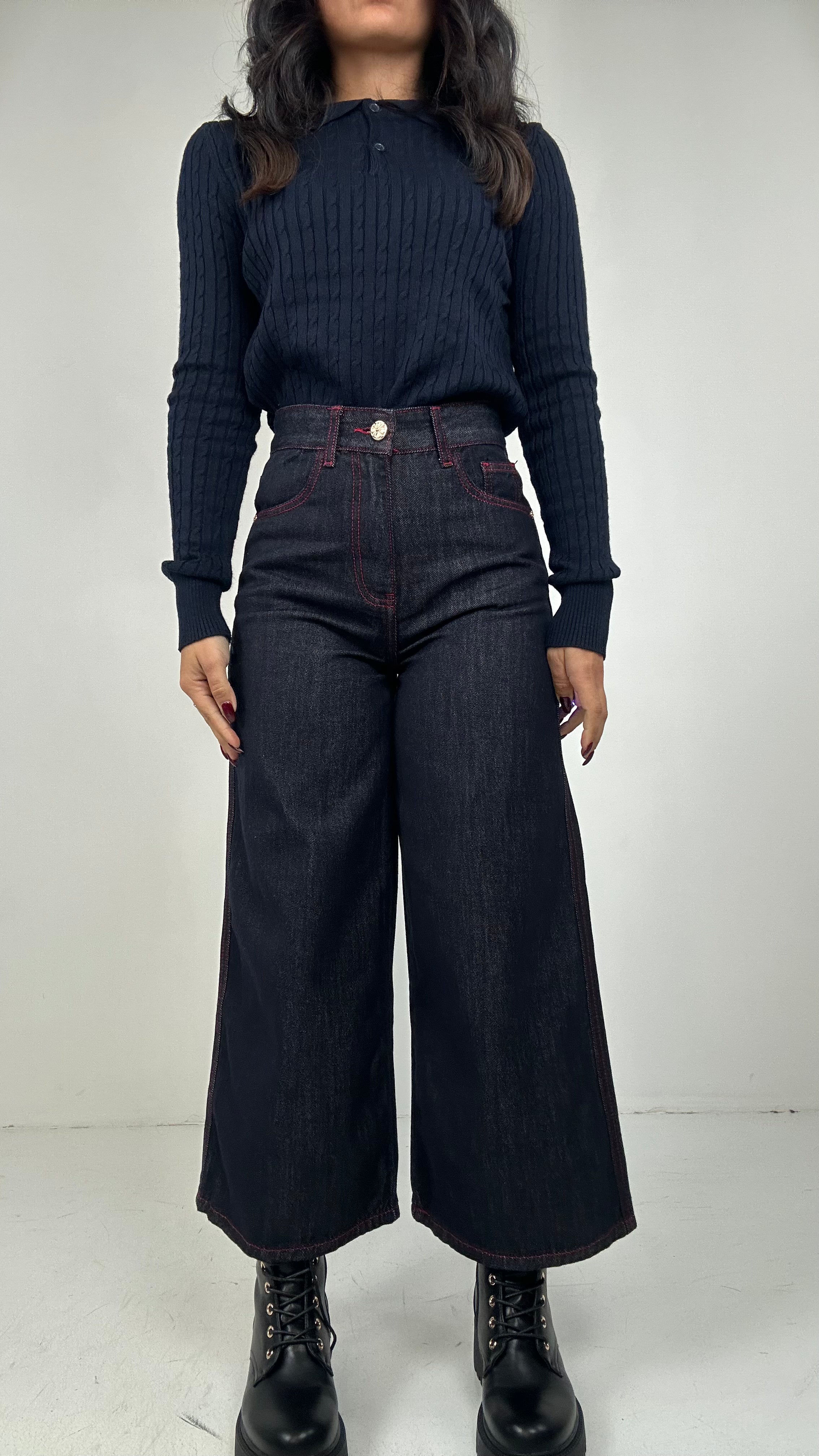 Jeans IMPUNTURE ROSSE - JEANS