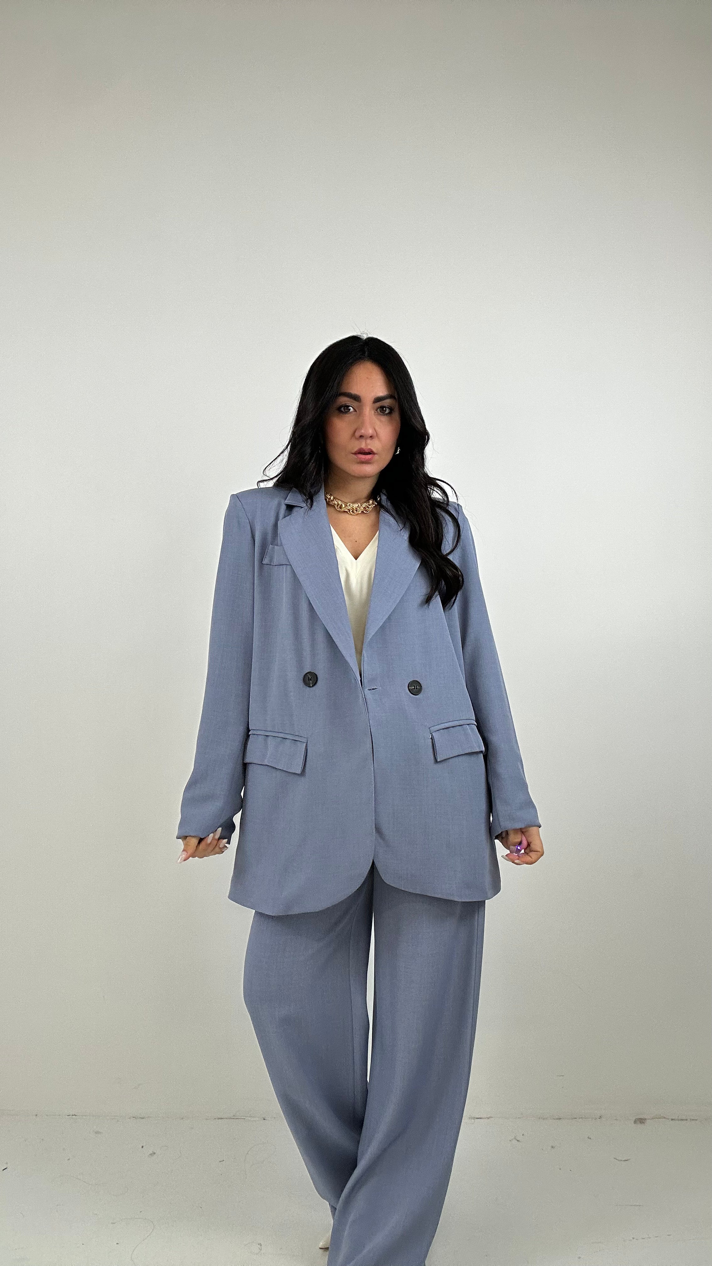 Tailleur DOPPIOPETTO TIME - AZZURRO