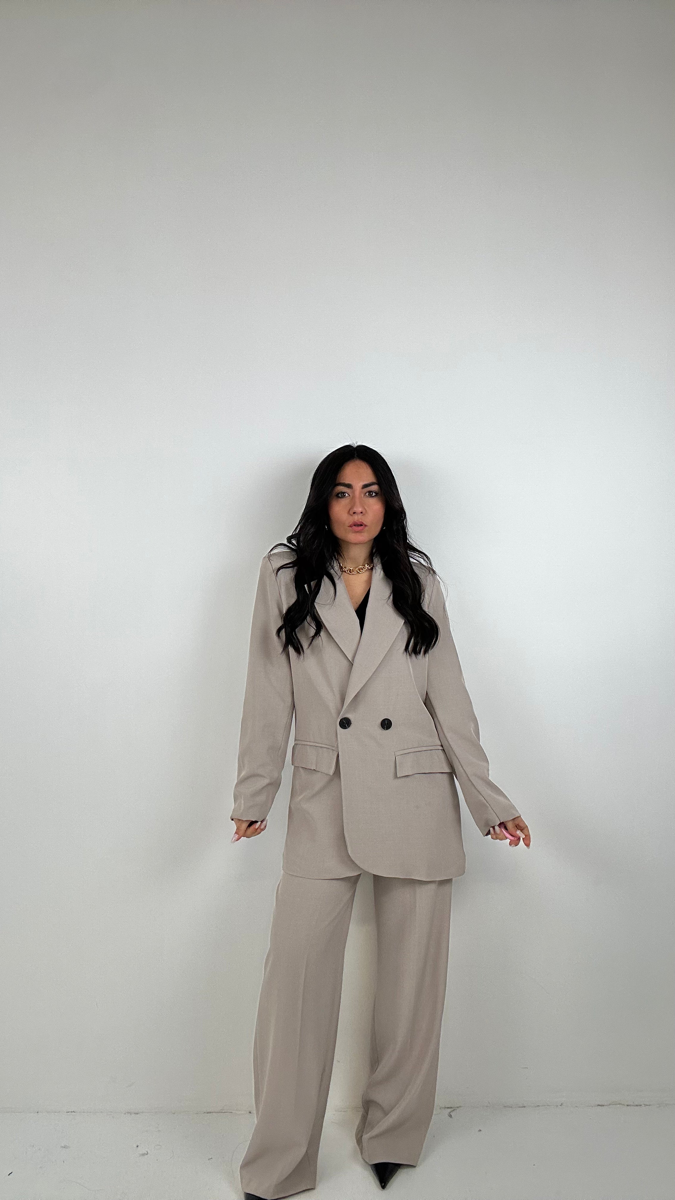 Tailleur DOPPIOPETTO TIME - BEIGE