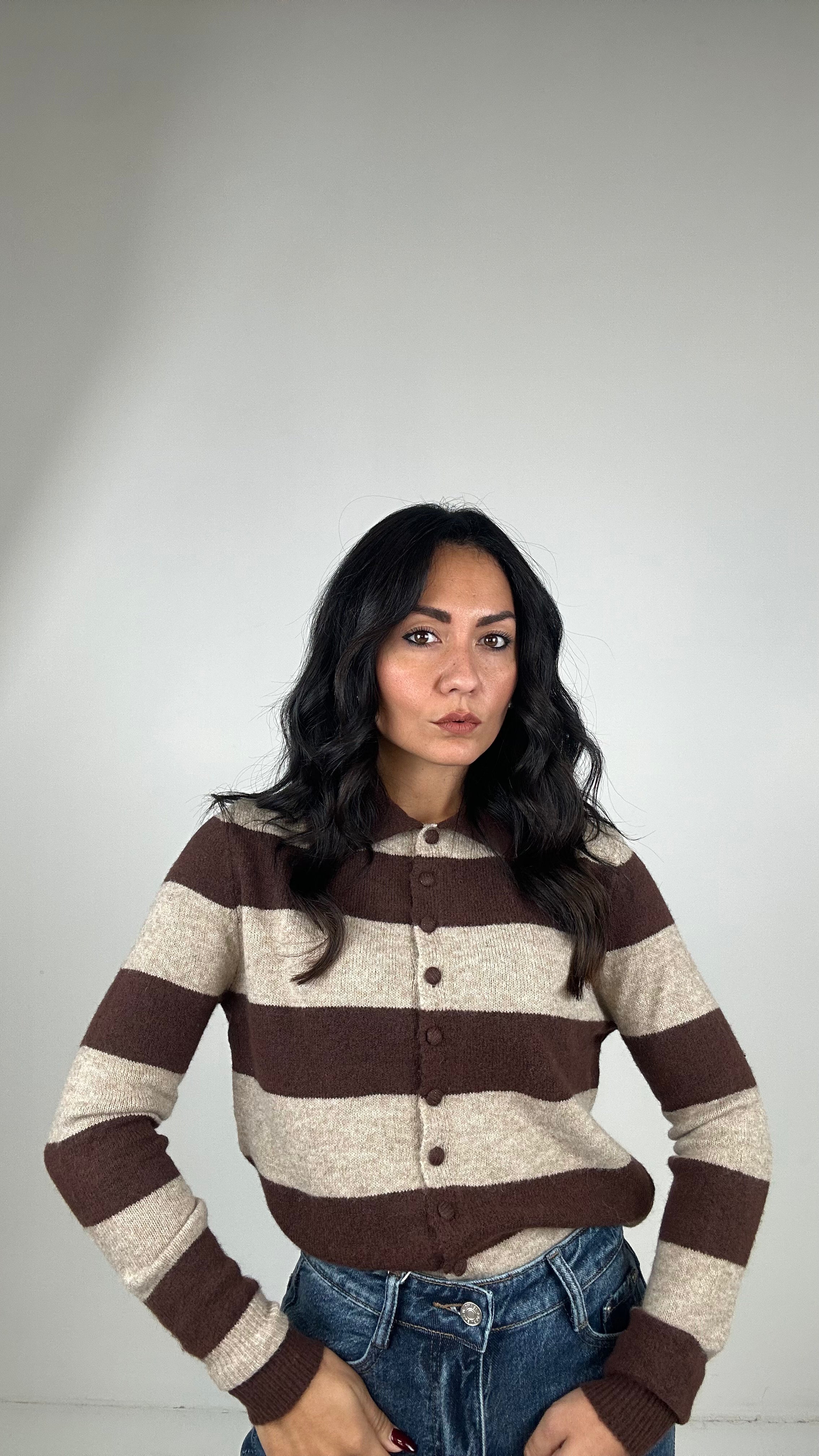 Polo CARDIGAN - KHAKI