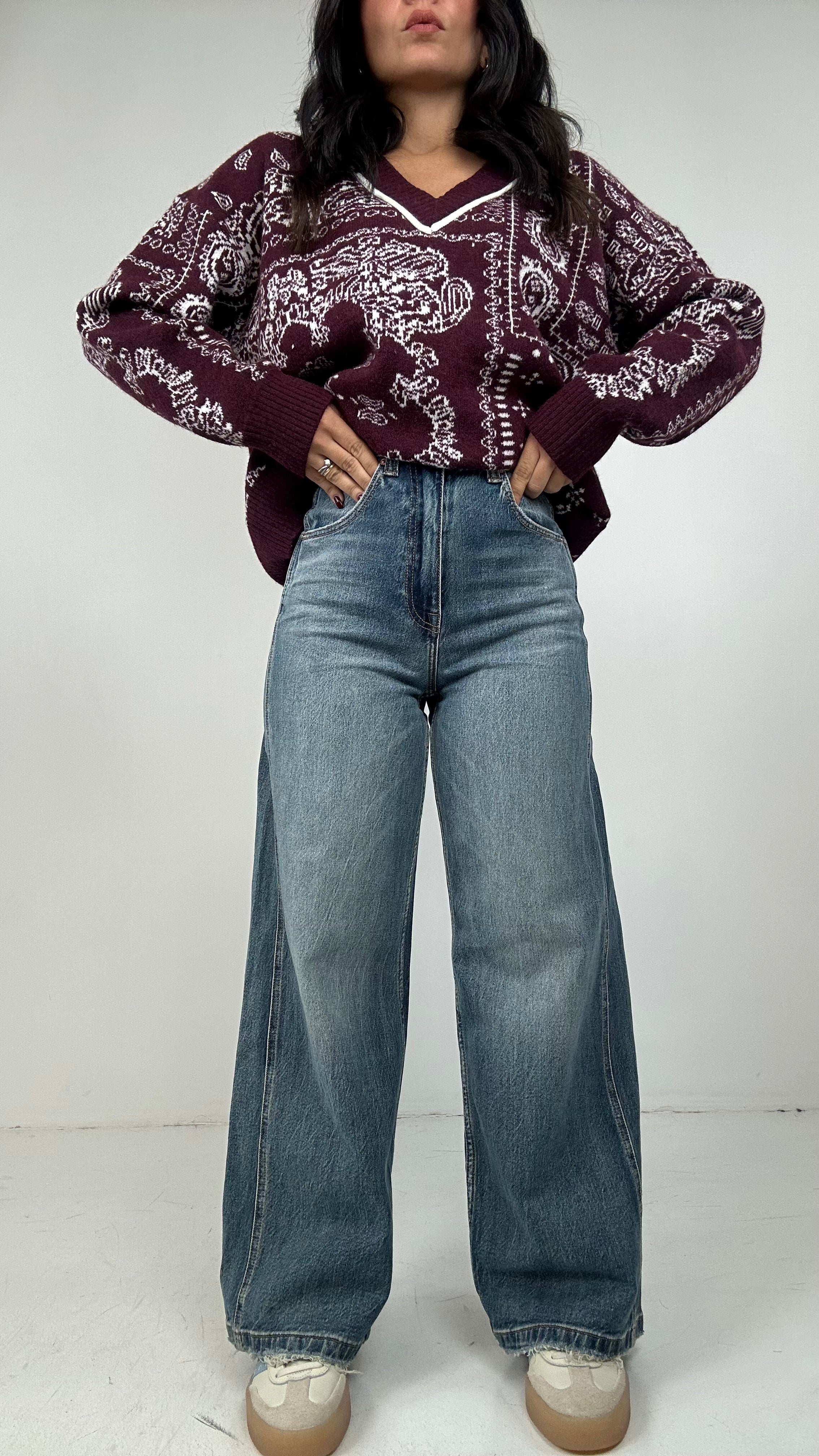 Jeans WIDE CON CUCITURA - JEANS