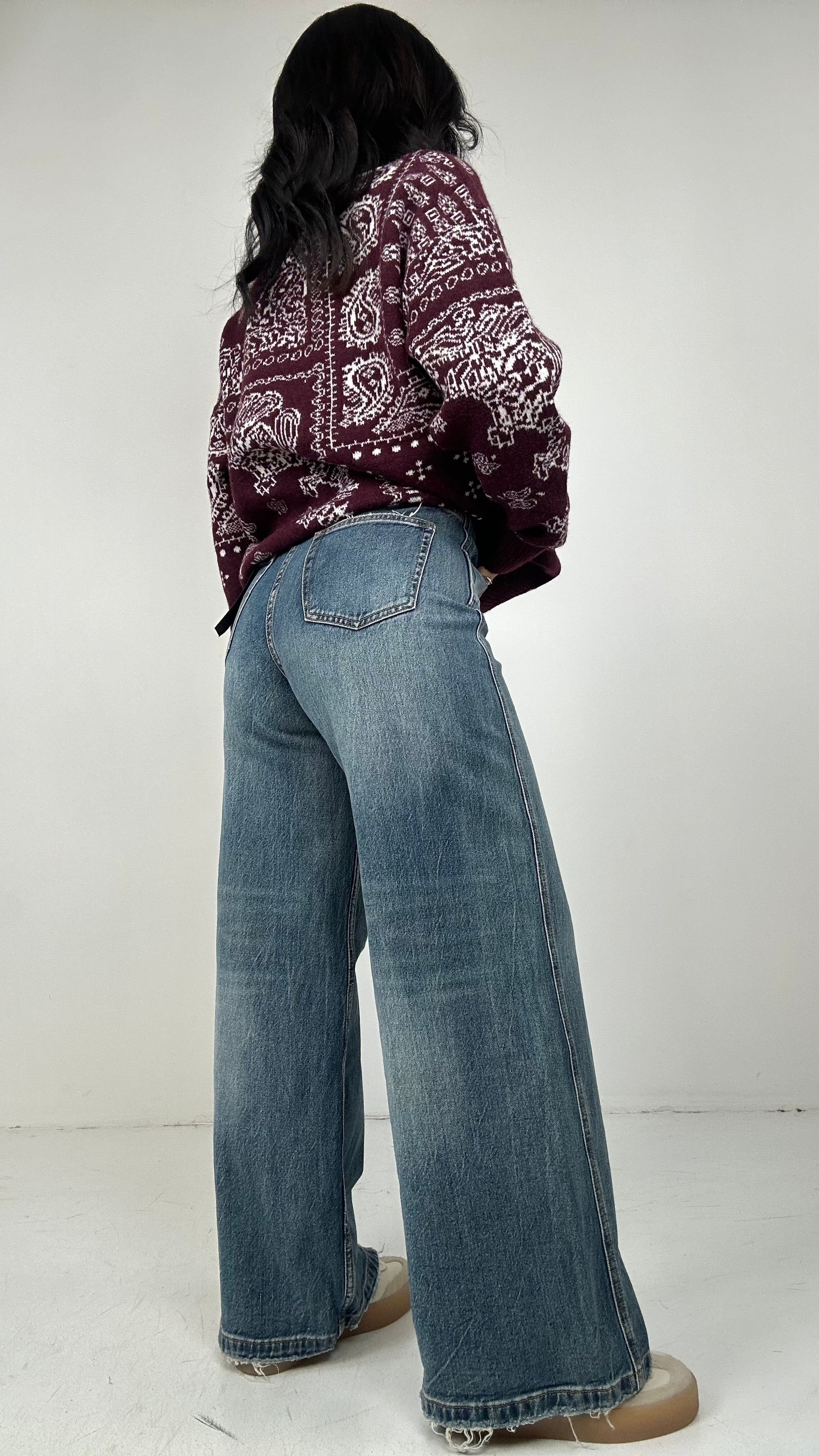 Jeans WIDE CON CUCITURA - JEANS