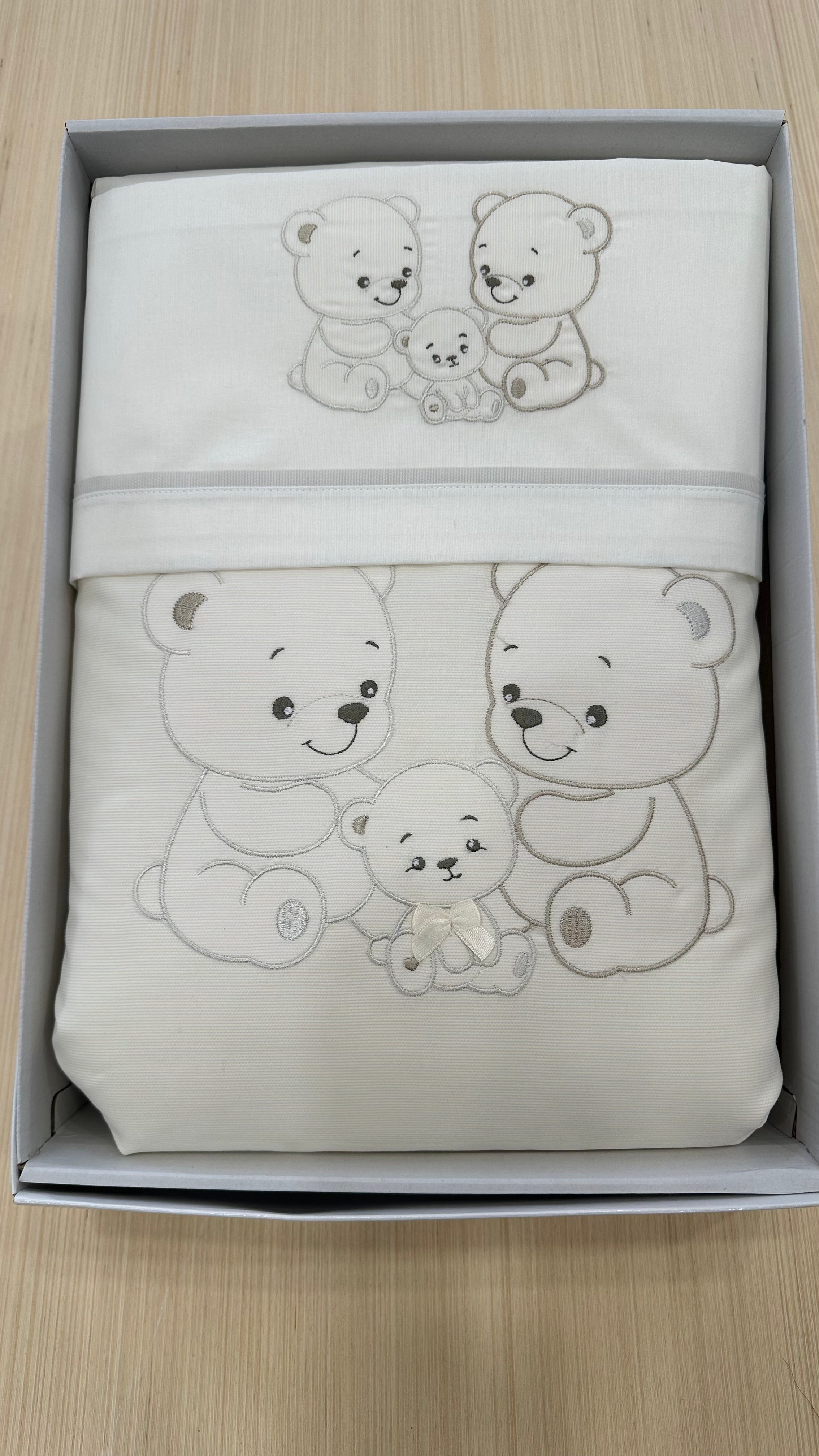 Set COMPLETO CARROZZINA FAMILY ORSO - BEIGE