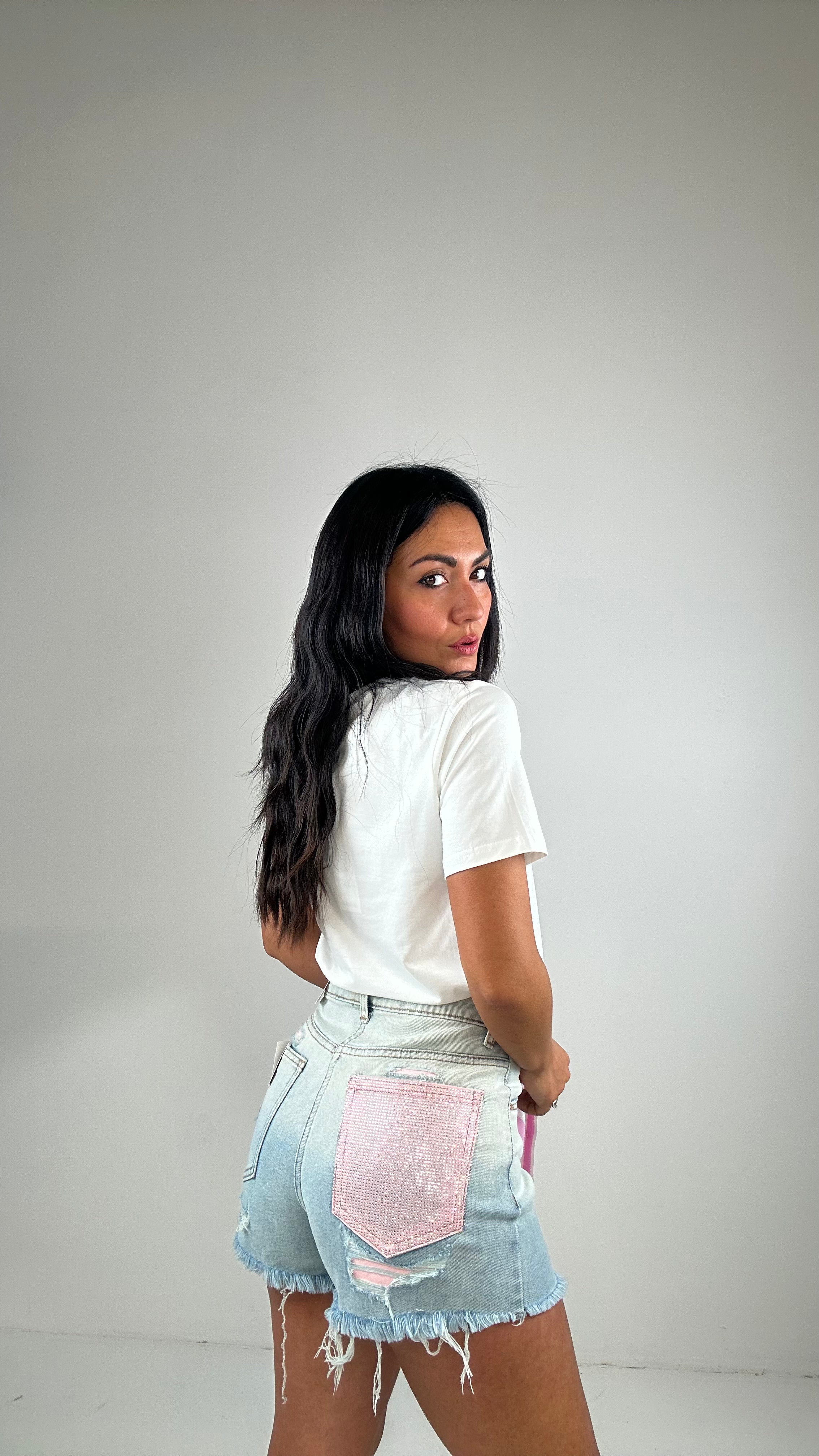 Shorts SFUMATO CON TASCA - JEANS