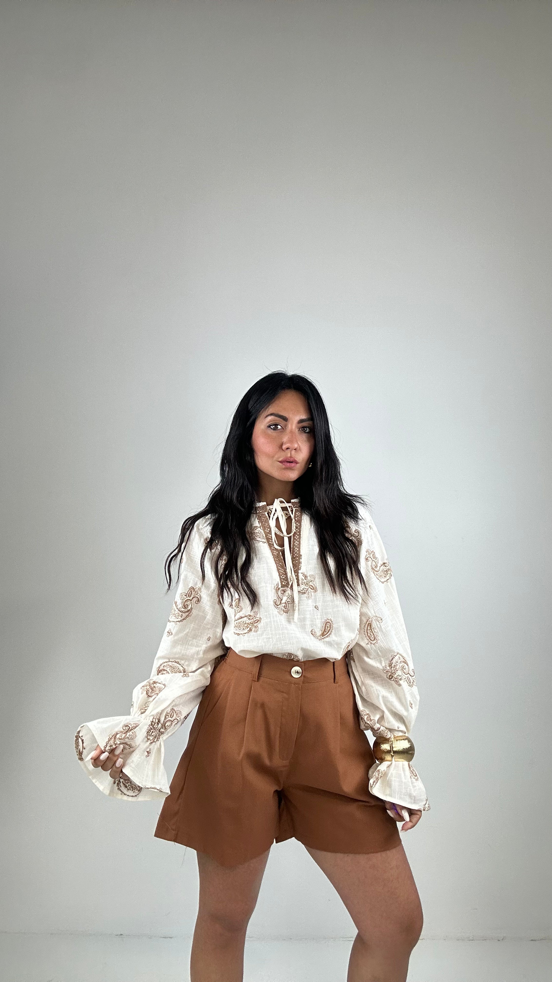 Blusa ORIENTALE - CAMMELLO