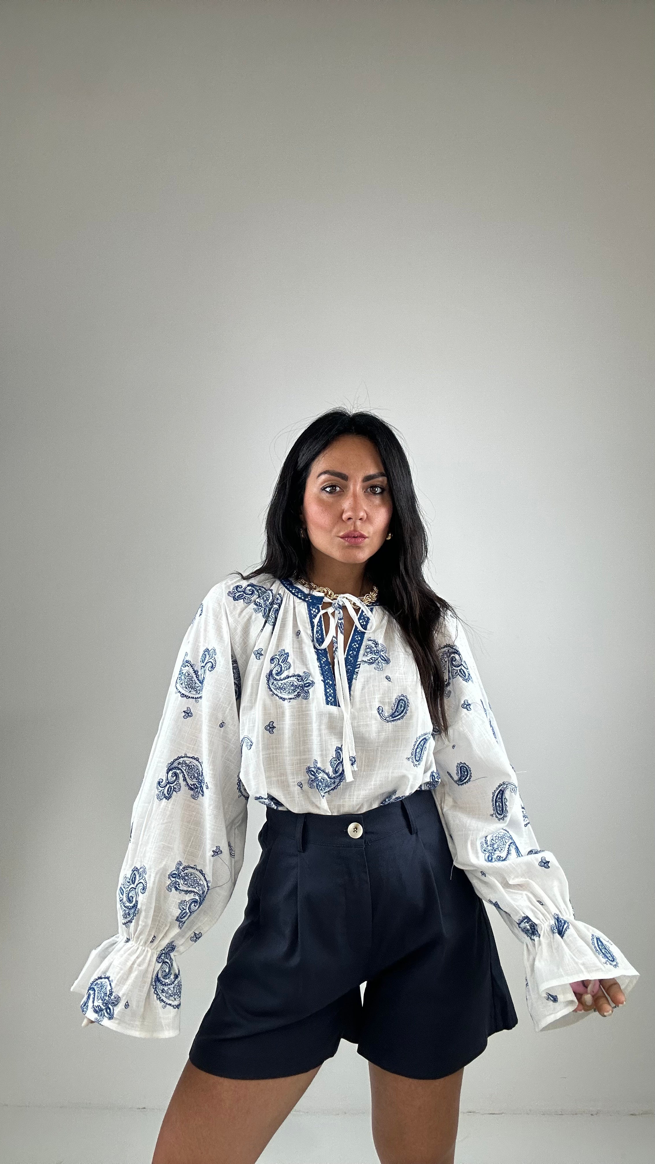 Blusa ORIENTALE - BLU