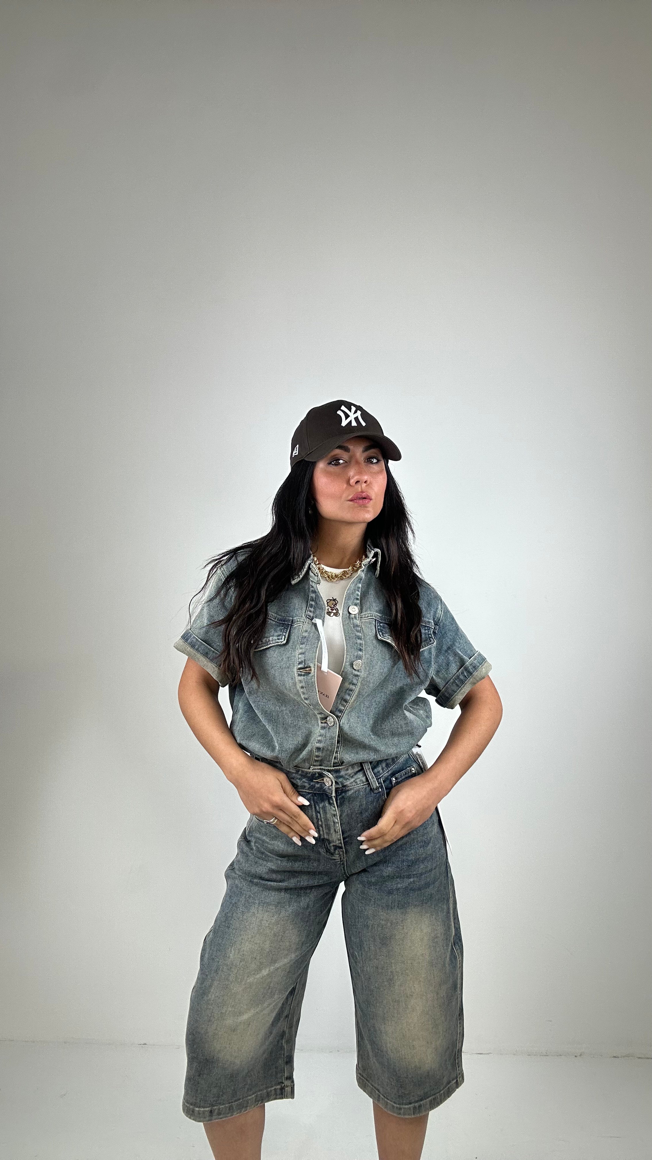Completo DENIM CON BERMUDA - JEANS