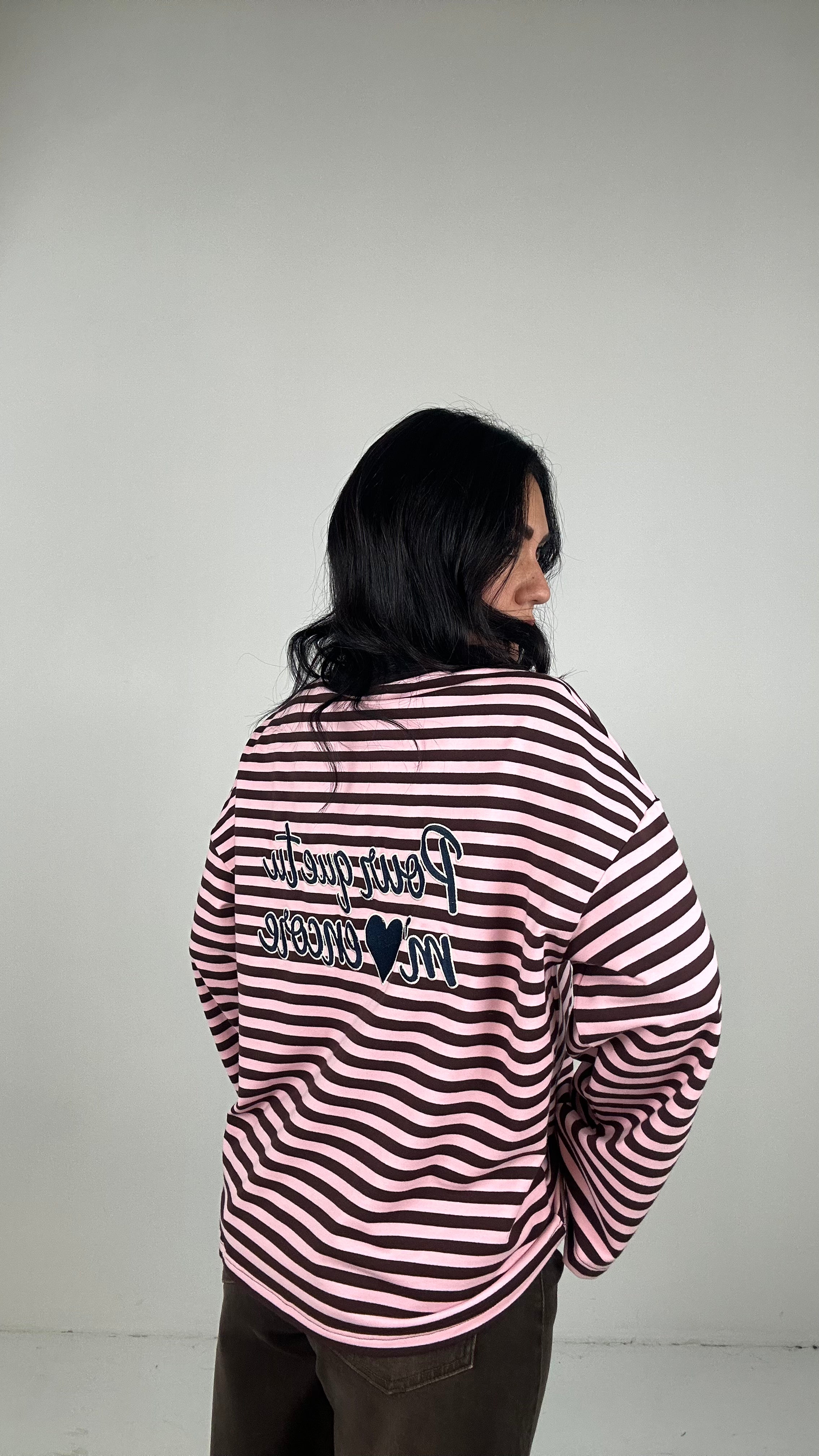 Maglia RIGHE JE SUIS - ROSA