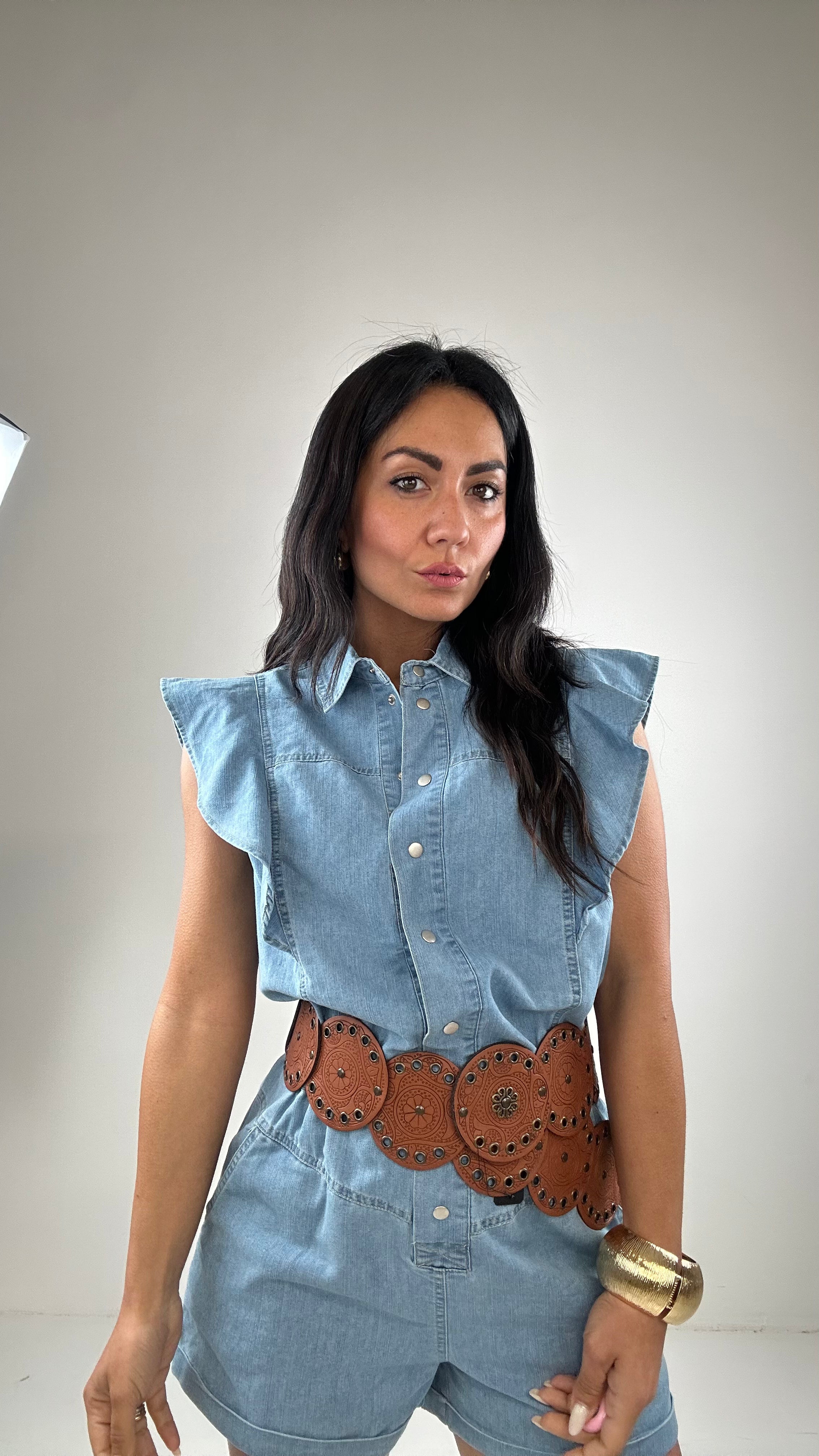 Tutina VOLANT IN JEANS - JEANS