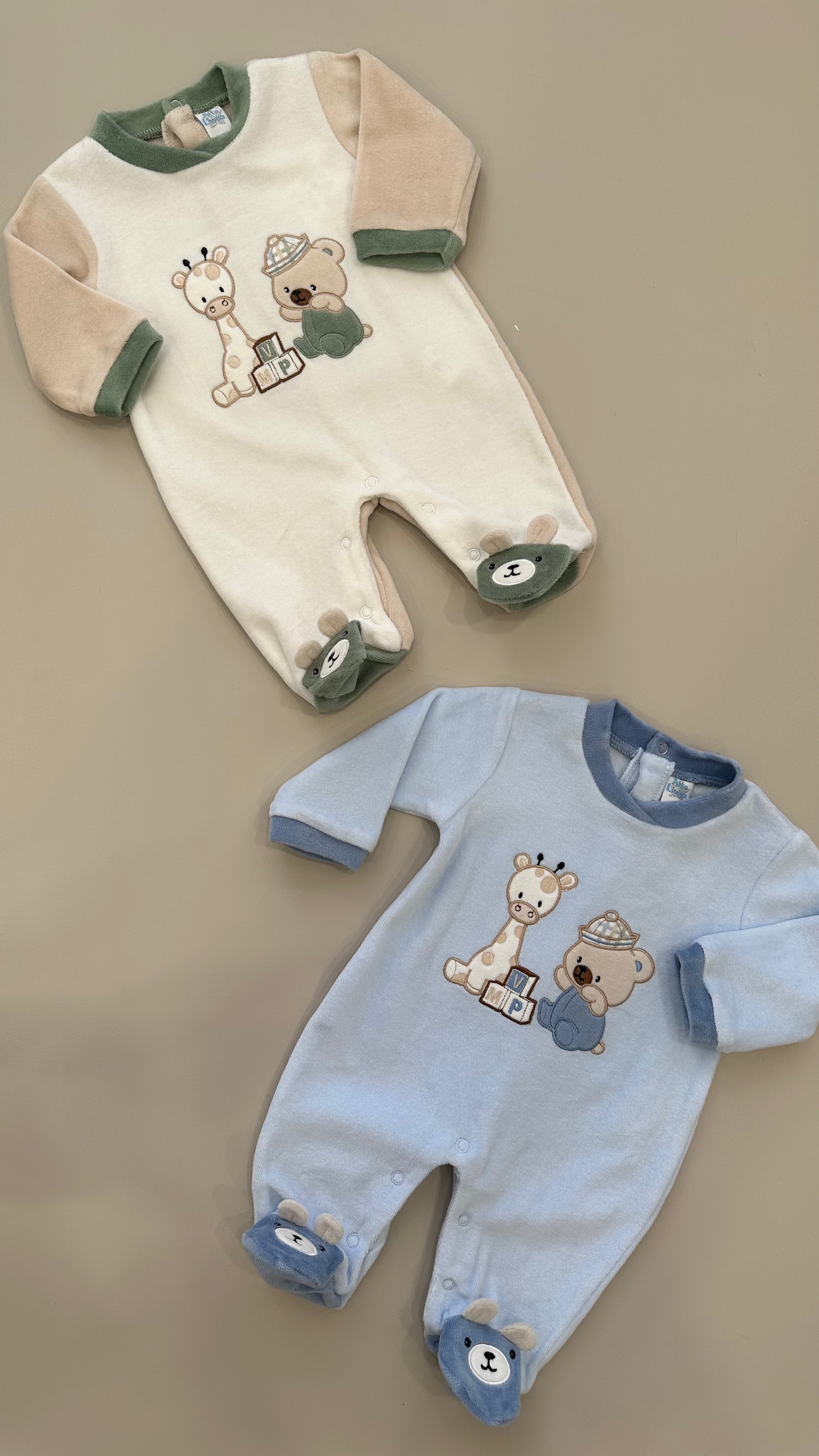 Tutina IN CINIGLIA GIRAFFAO 0-12M - VERDE