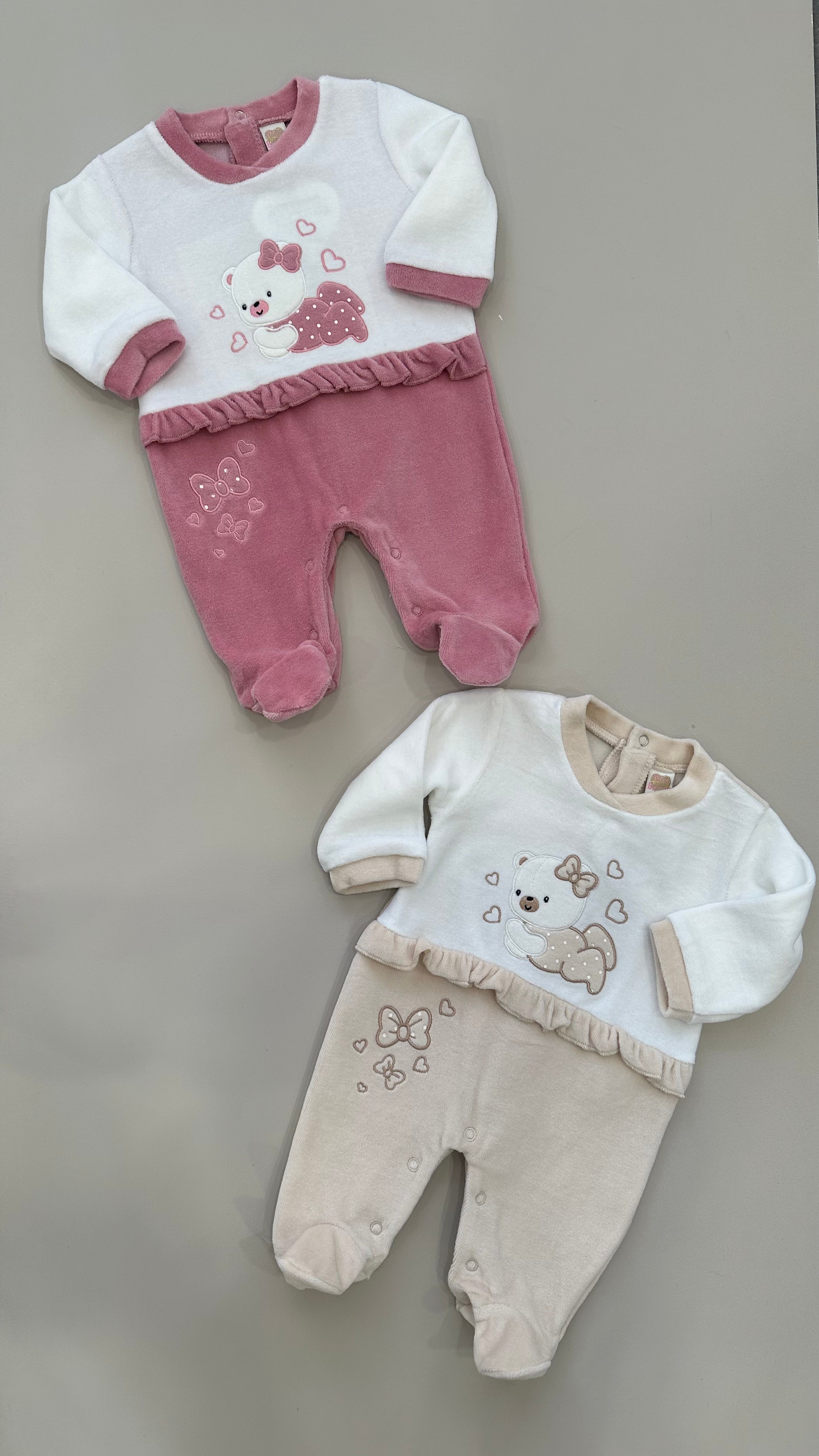Tutina IN CINIGLIA ORSETTO 0-6M - BEIGE