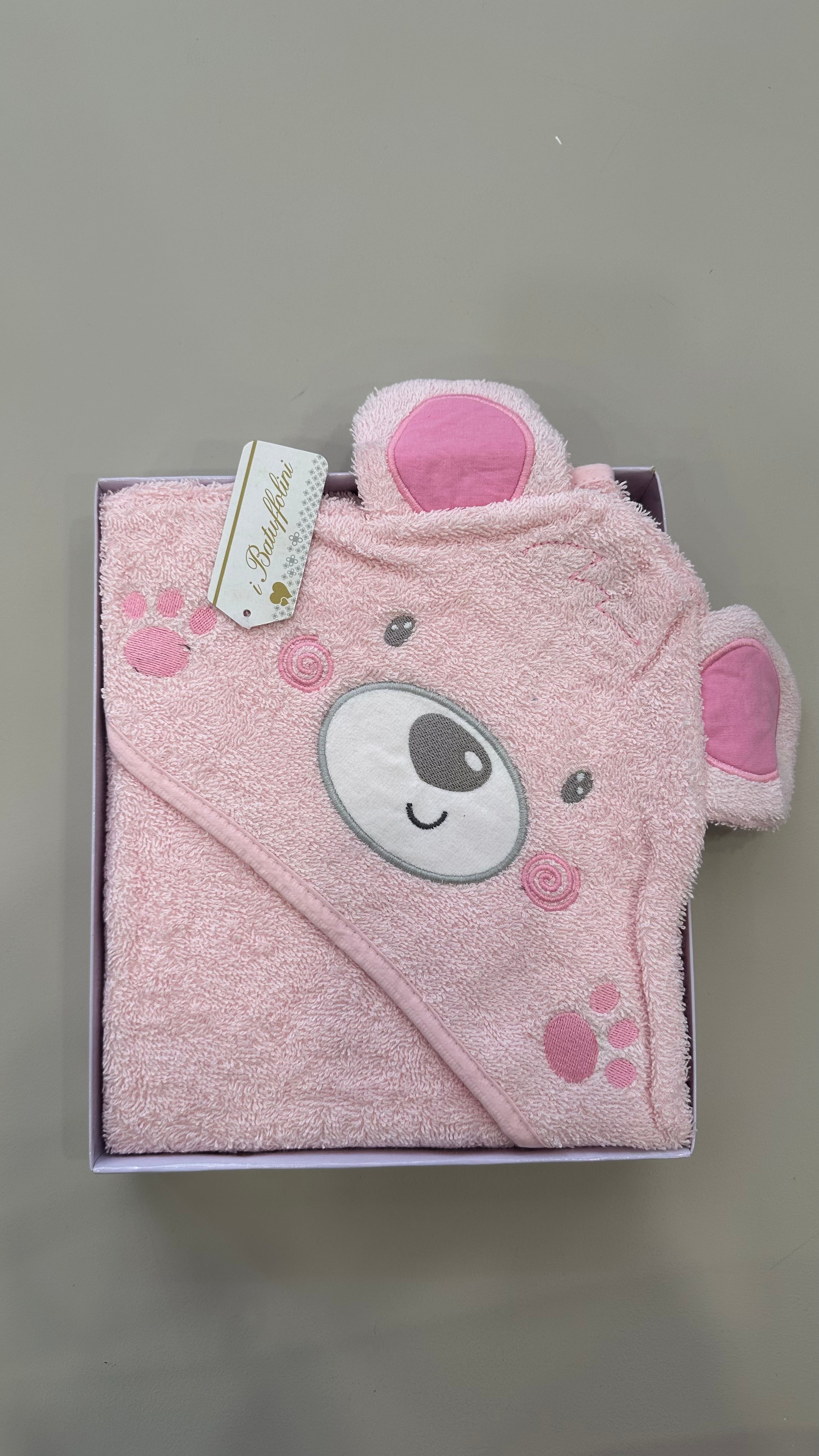 ACCAPPATOIO Triangolo Orso - ROSA