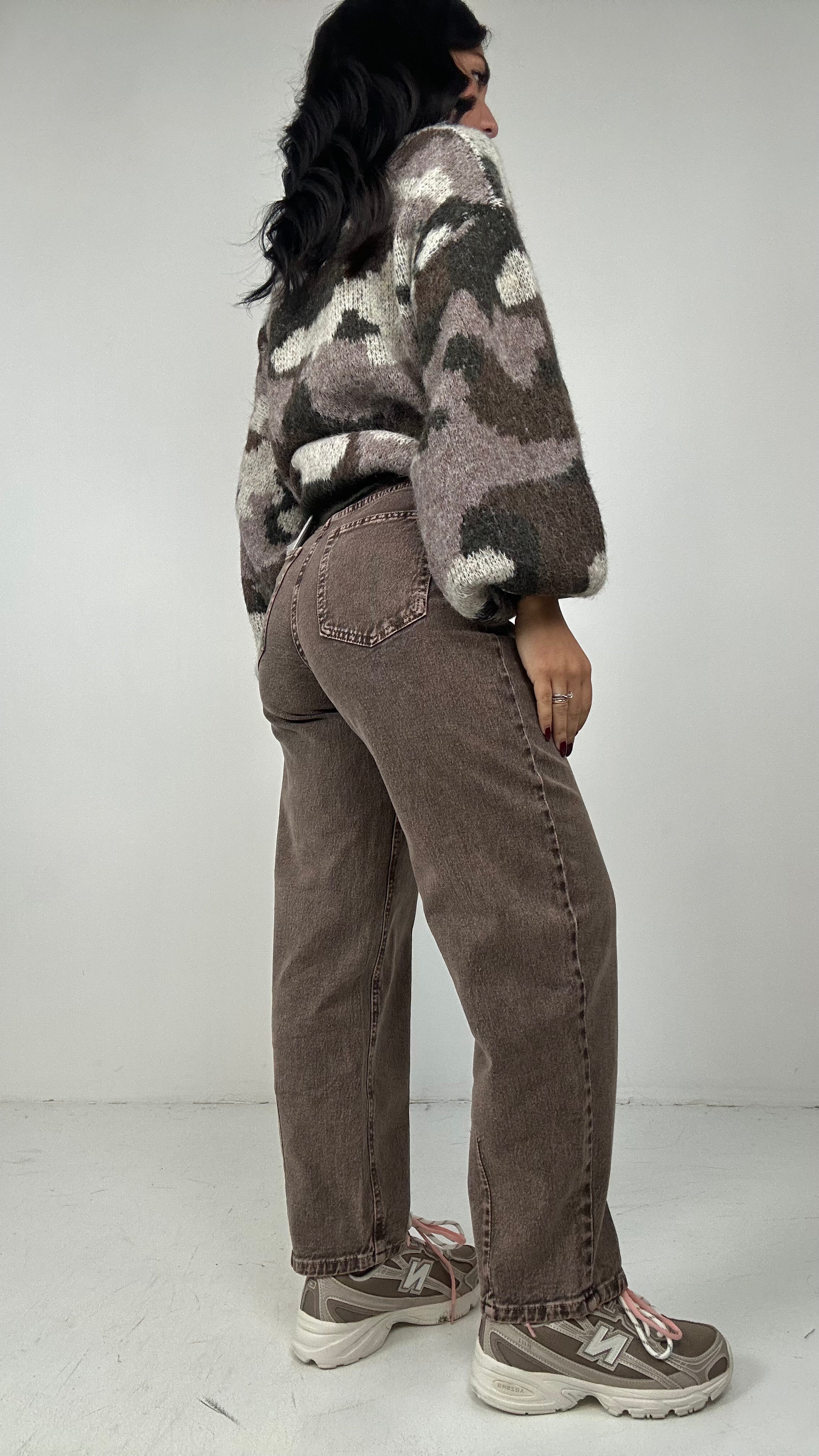 Jeans SLAVATO BARREL - MARRONE