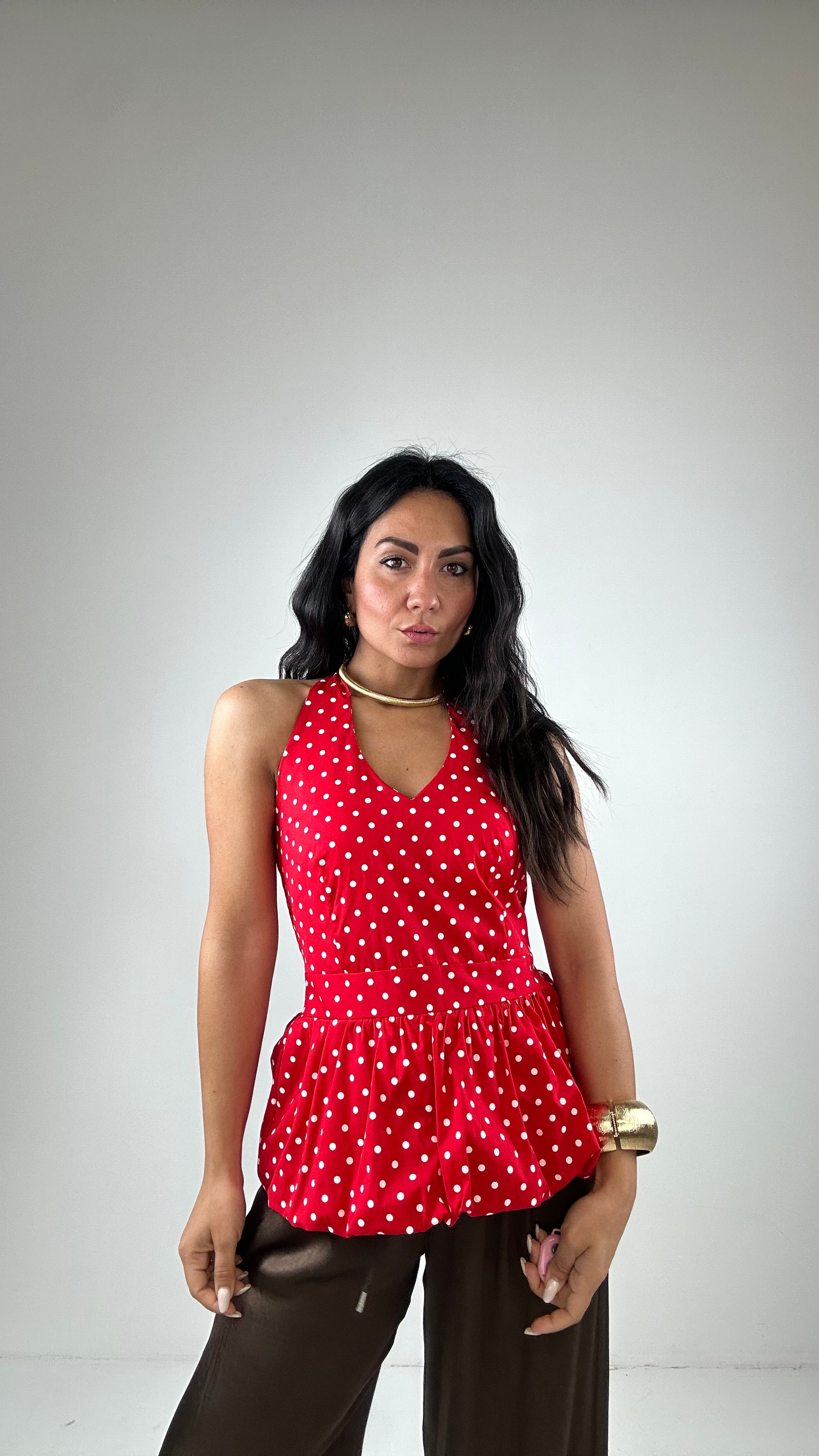 Top POIS PALLONCINO - ROSSO