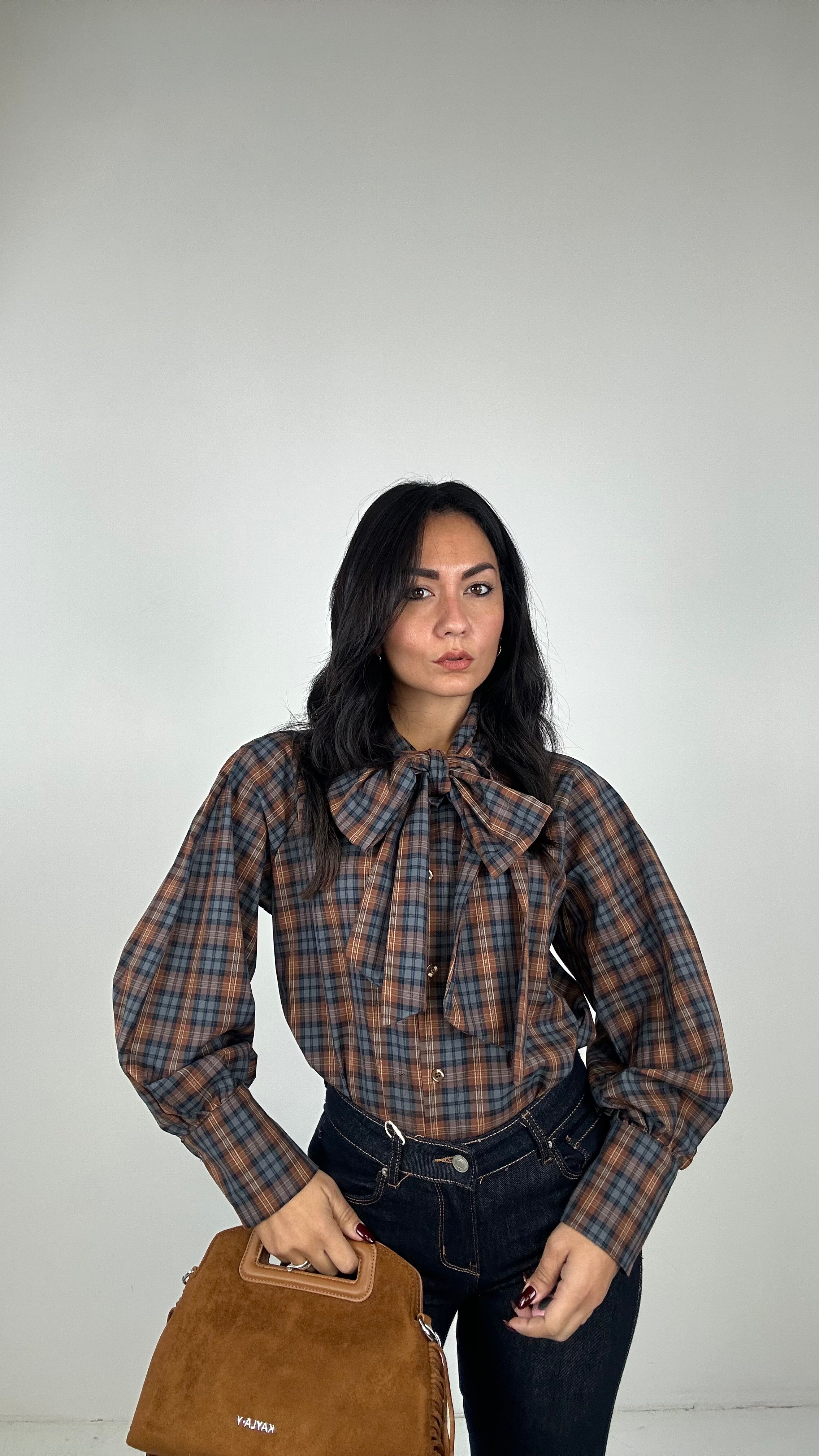 Blusa FIOCCO QUADRI - BLU