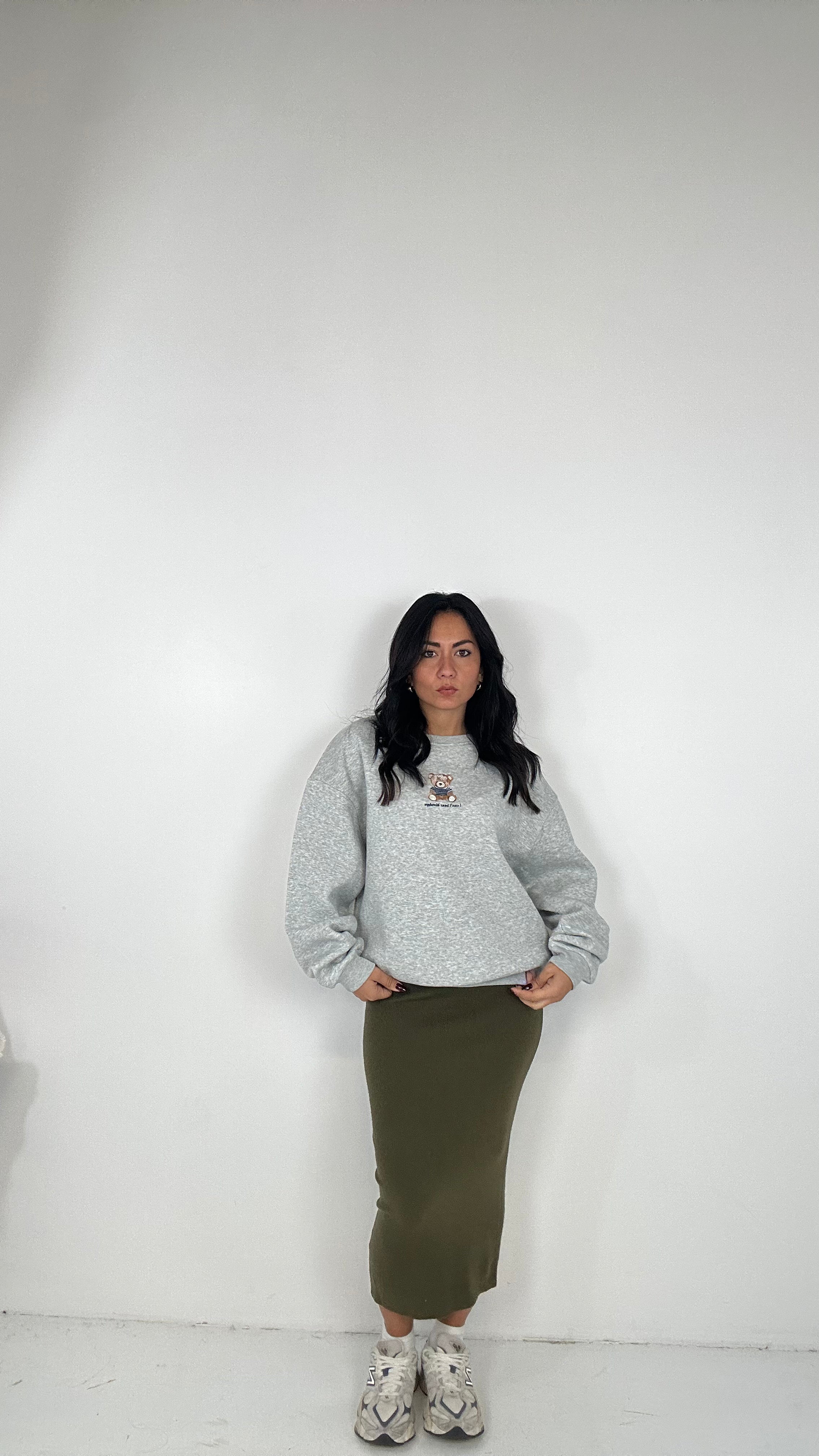 Gonna TUBINO MAGLIA - VERDE MILITARE