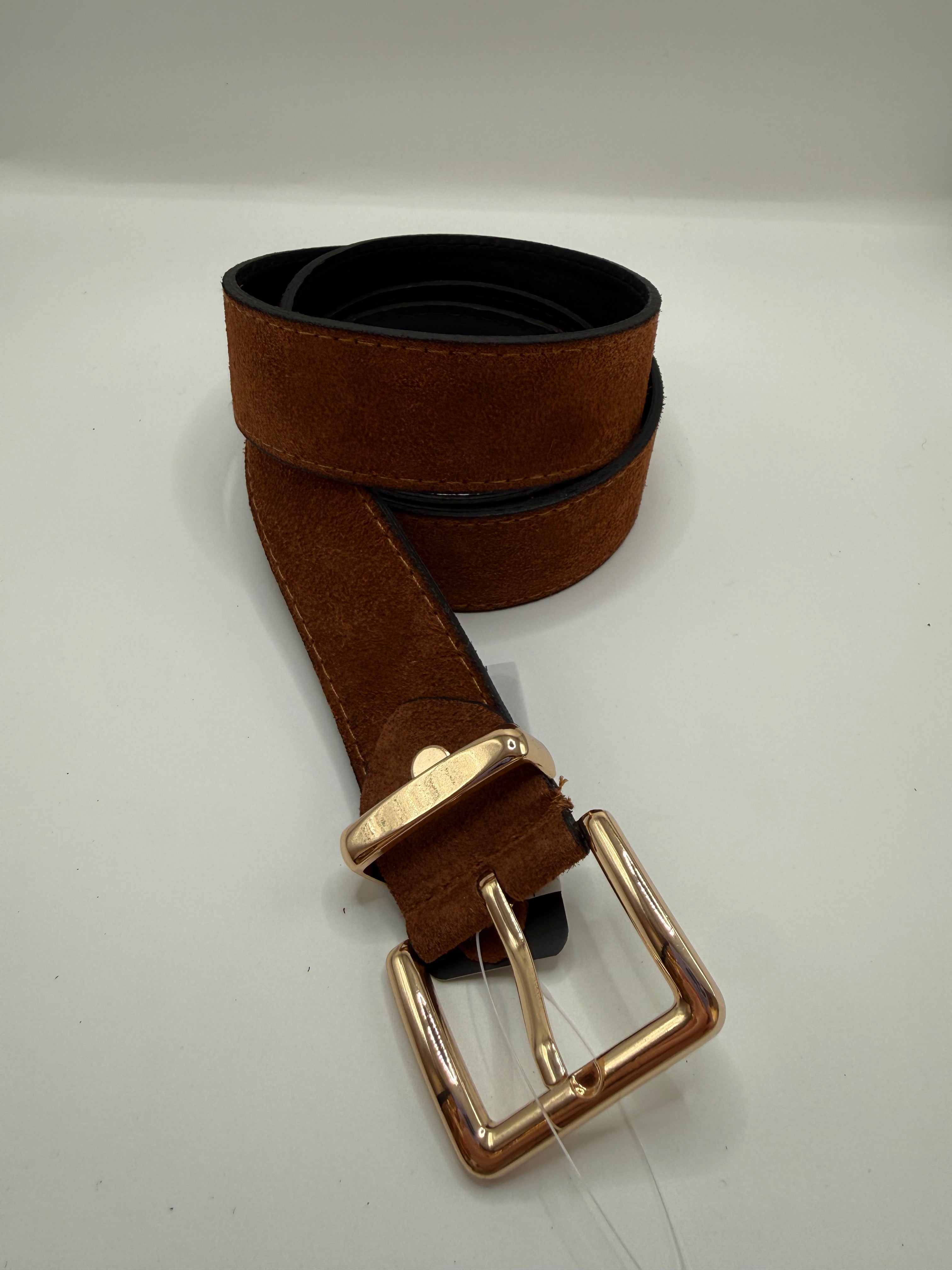 Cintura cAMOSCIIO VERA PELL - CAMMELLO