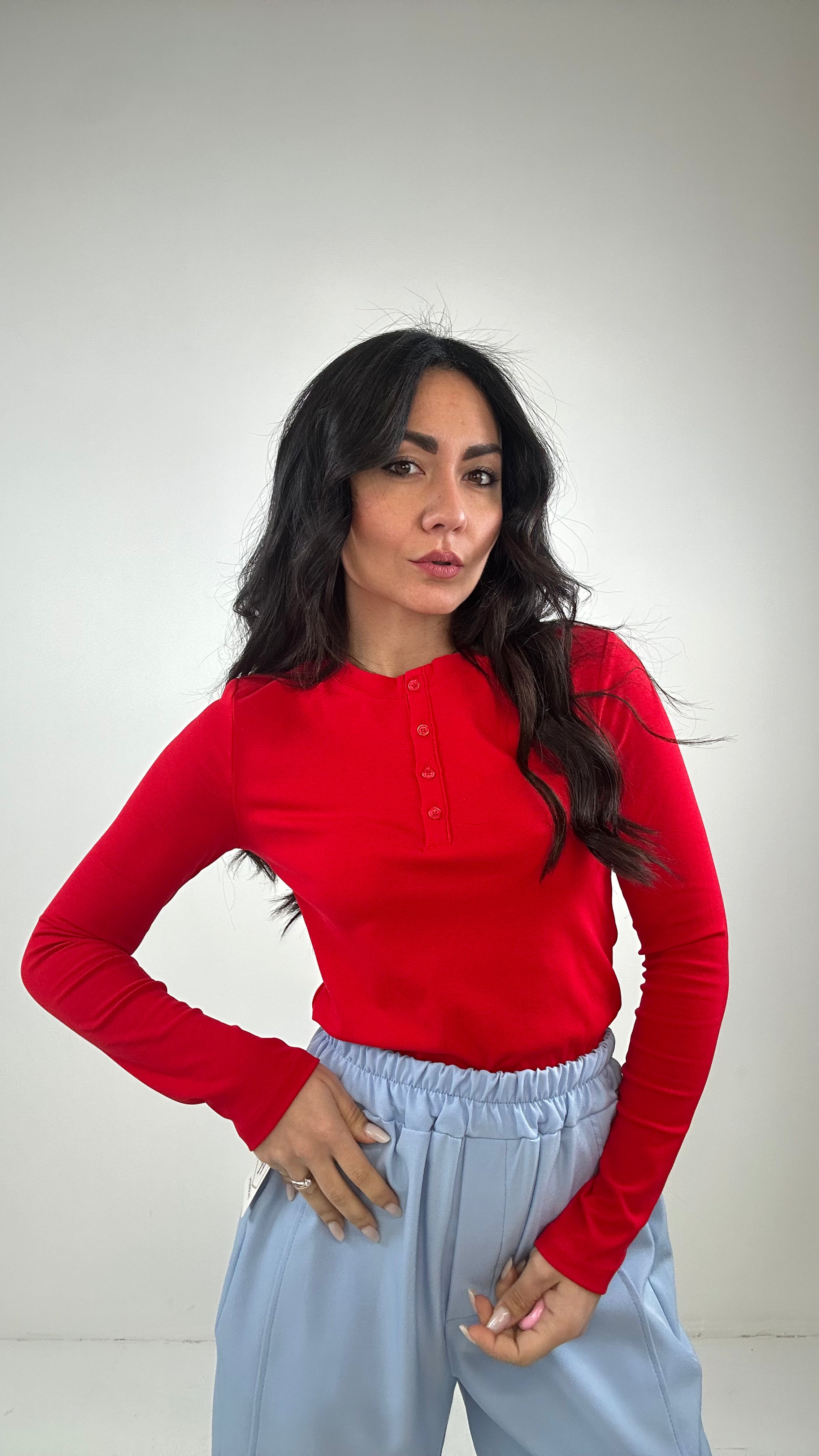 Maglia SERAFINA LUMINA - ROSSO