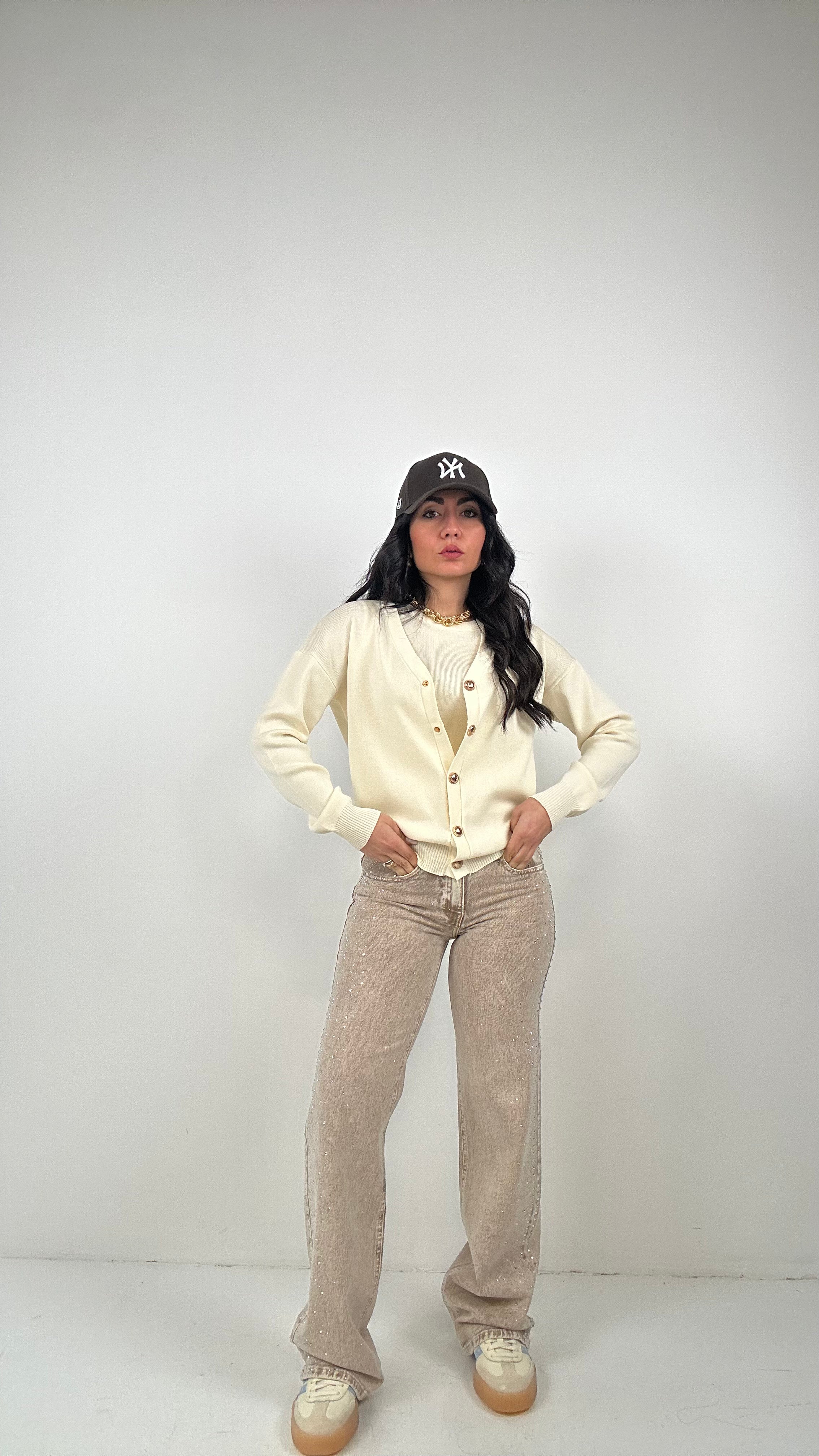 Jeans WIDE LUX - MARRONE