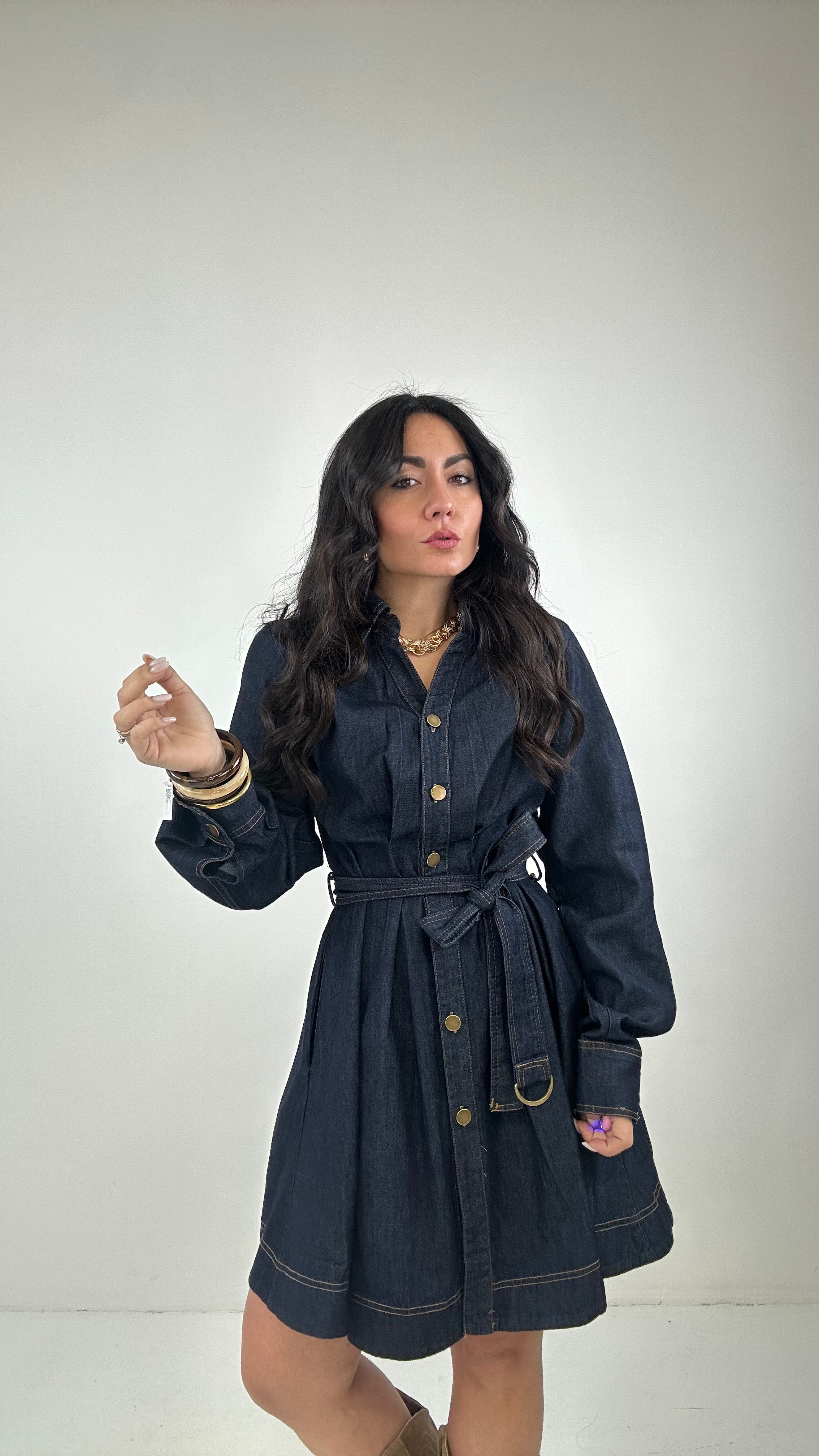 Abitino RUOTA DENIM - JEANS