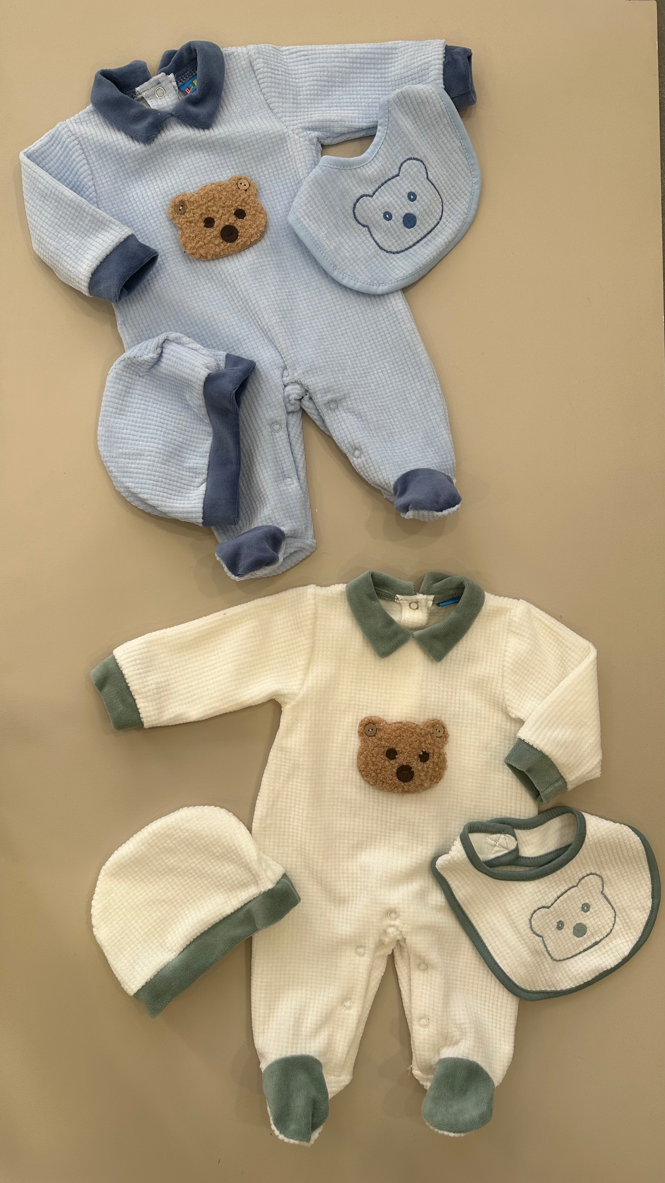 Tutina ORSO CINIGLIA 0-12M - PANNA