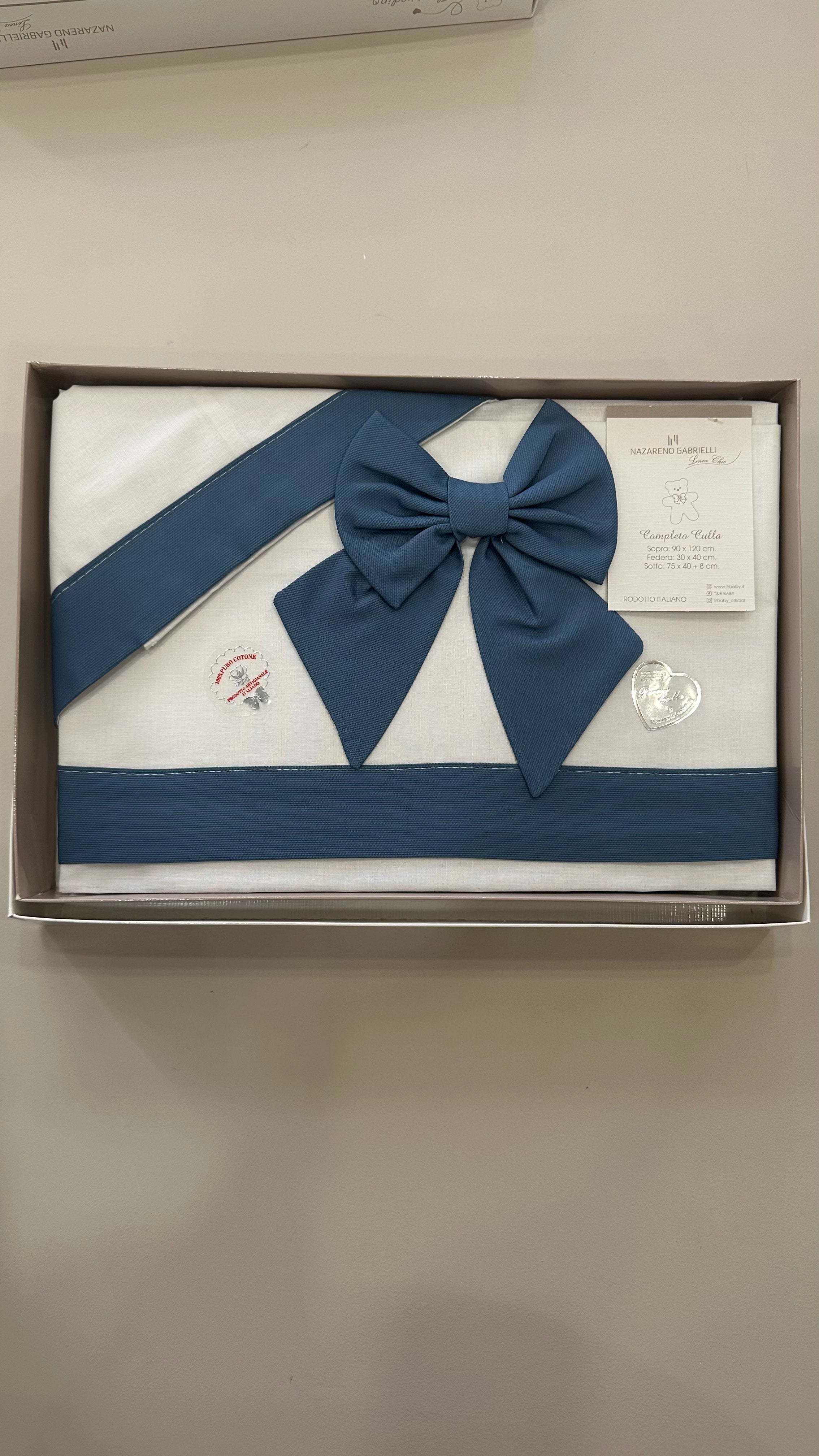 Completo CARROZZINA FIOCCO - BLU