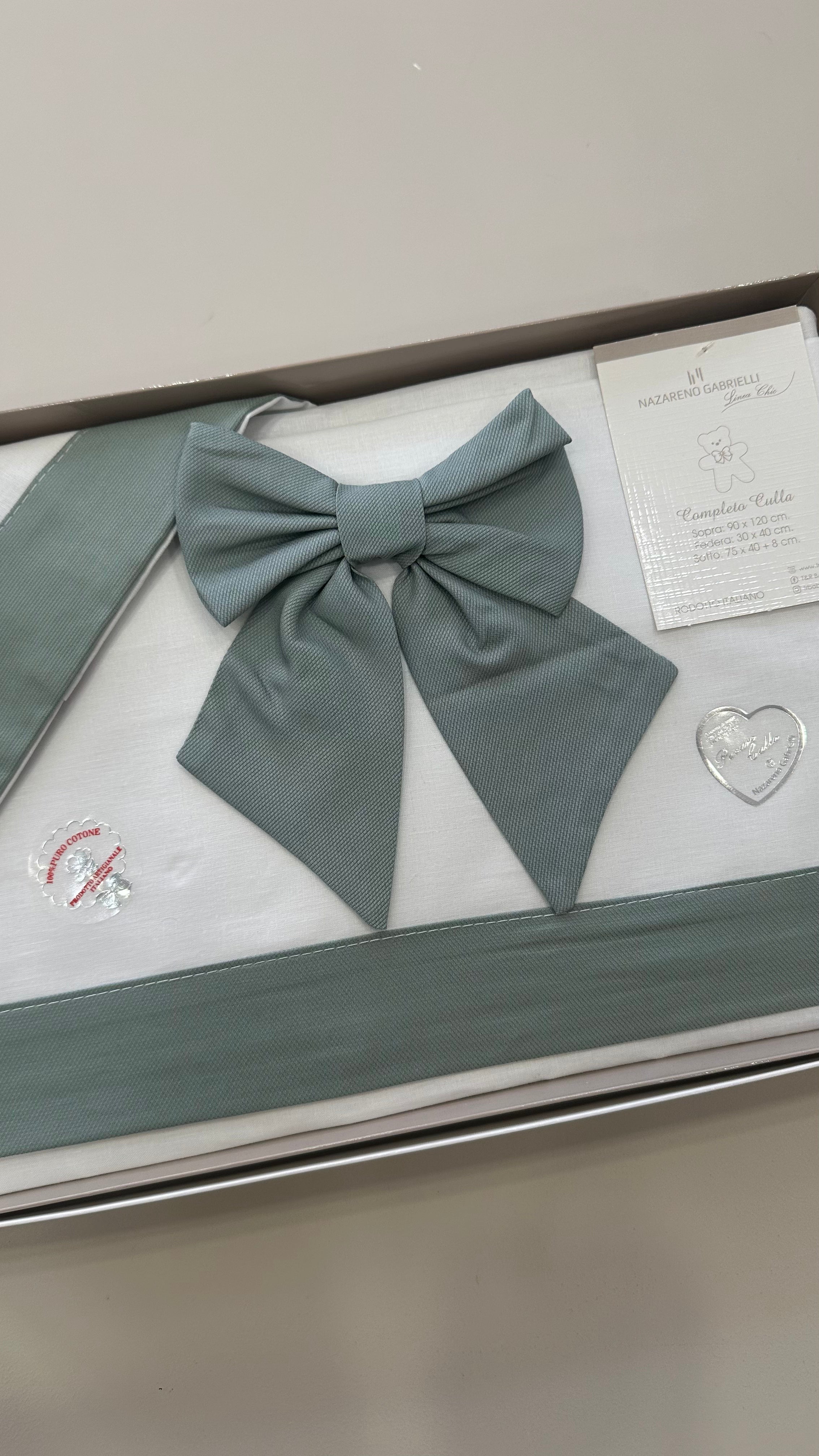 Completo CARROZZINA FIOCCO - VERDE