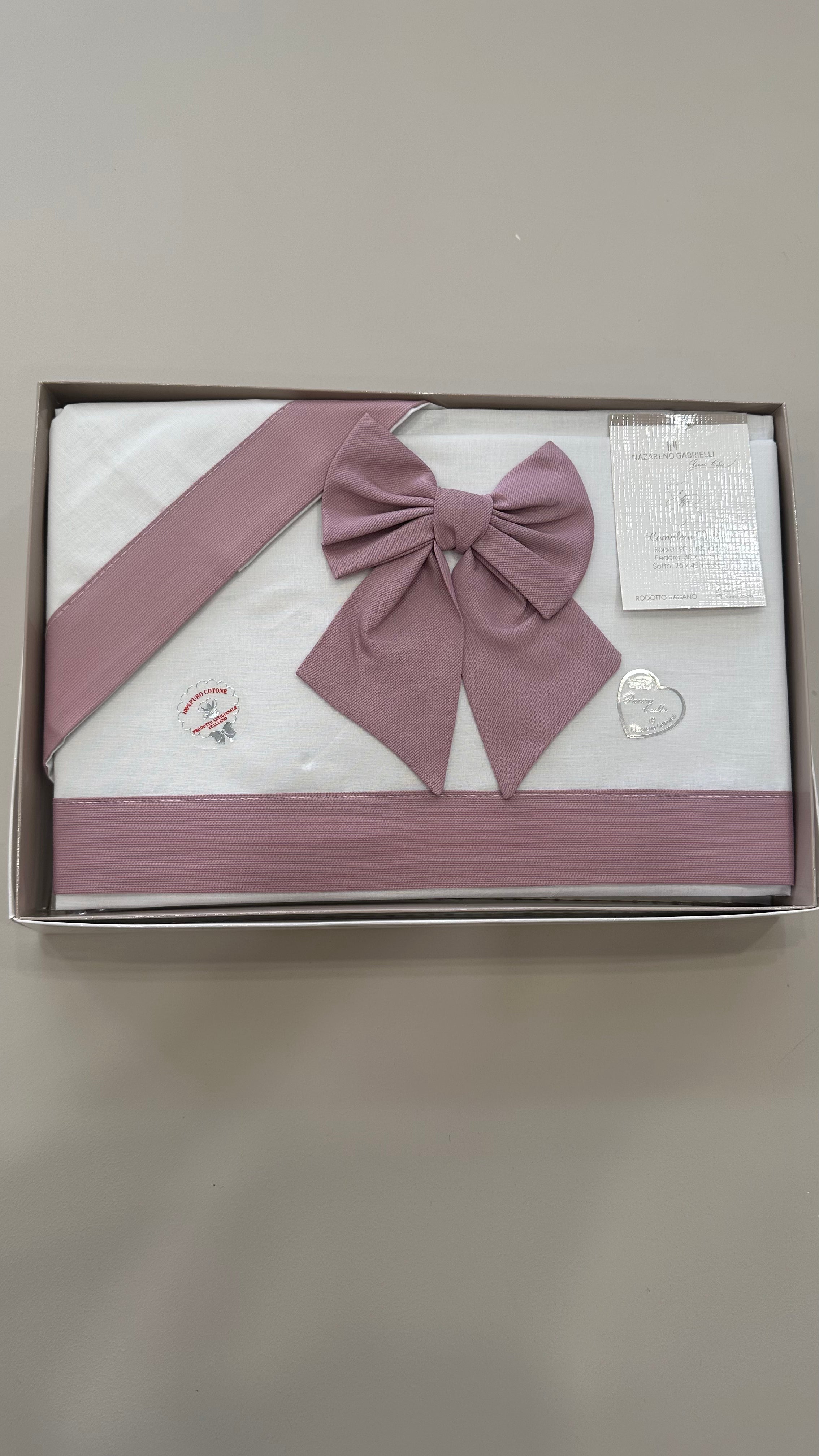 Completo CARROZZINA FIOCCO - ROSA