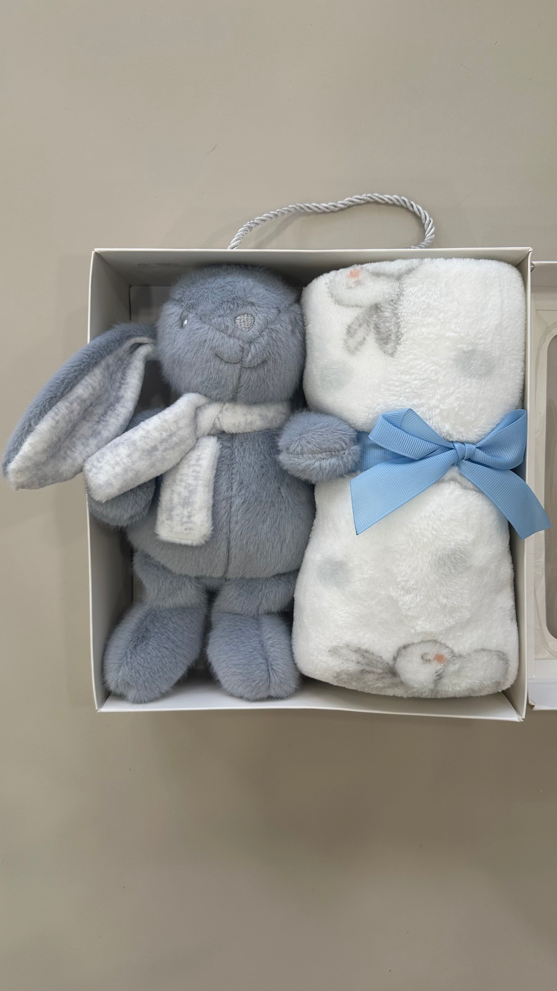 Plaid CON PUPAZZO - CELESTE