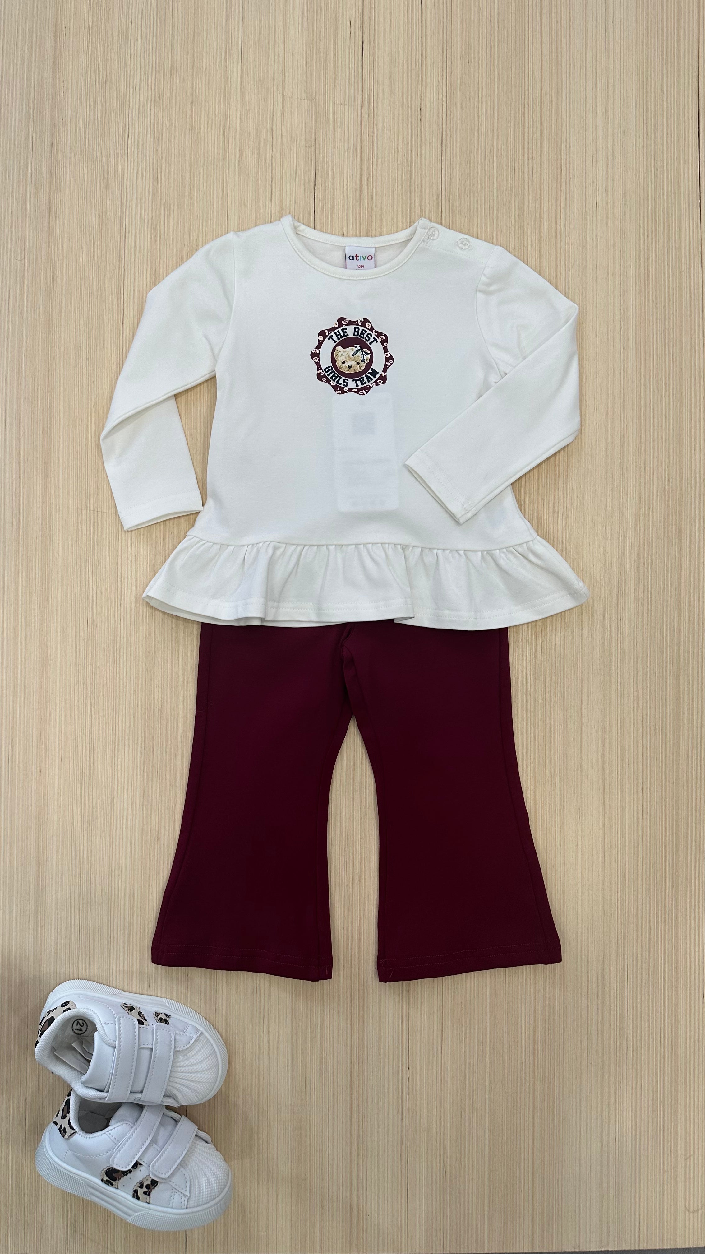 Completo THE BEST GIRLS 12-36M - BORDEAUX