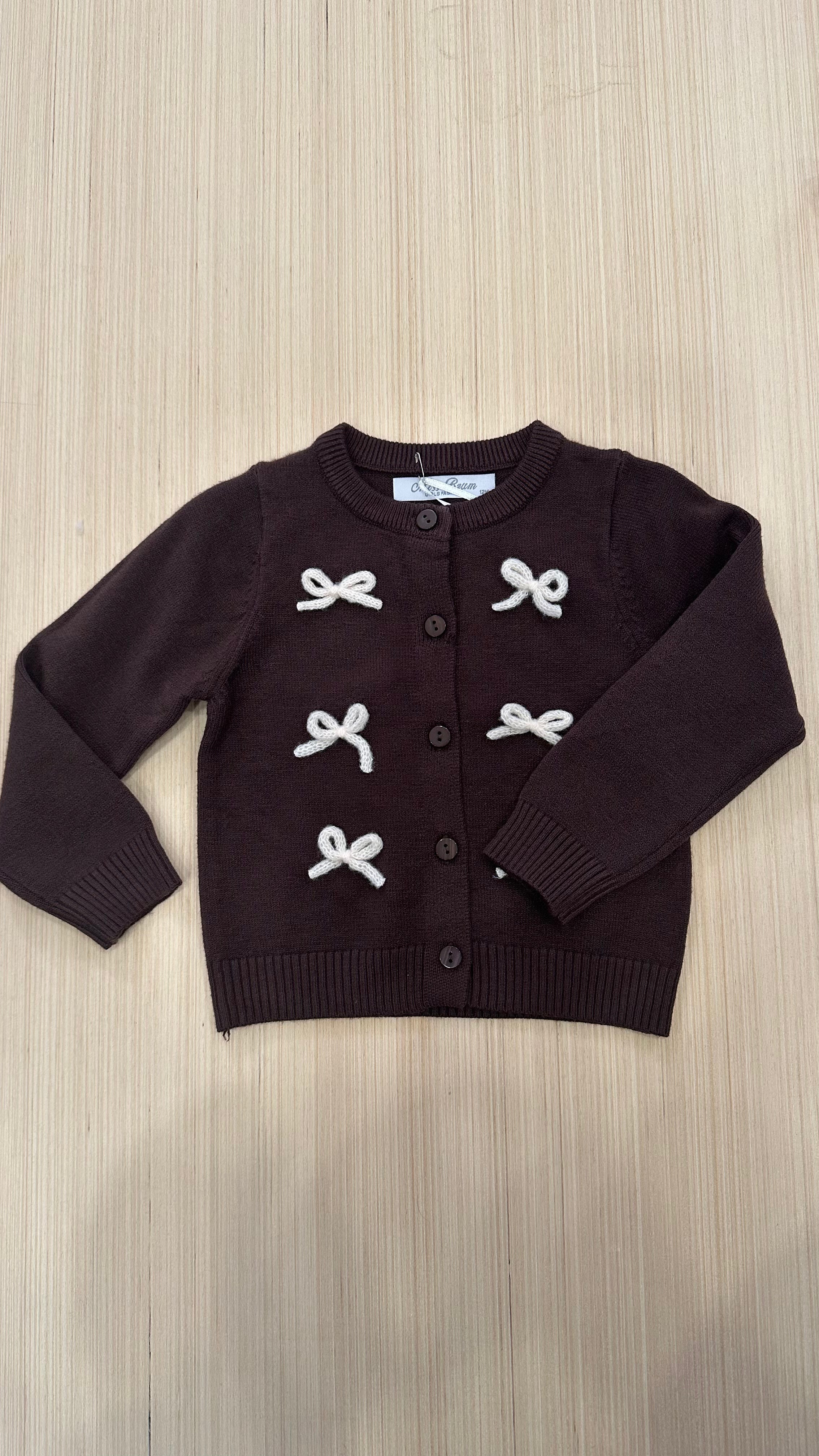 Cardigan FIOCCHETTI 12-36M - MARRONE
