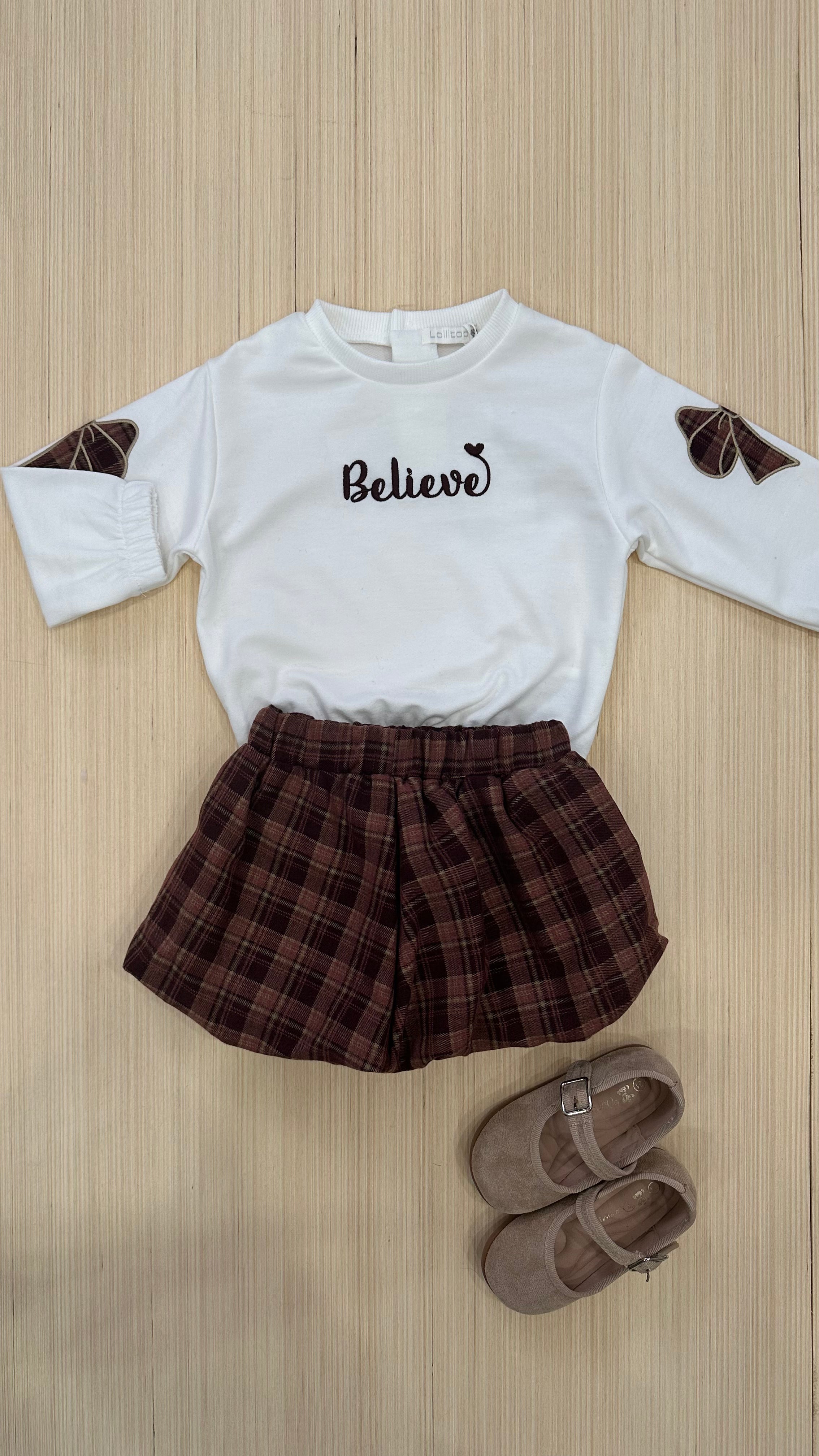 Completo BELIEVE 12-36M - BIANCO