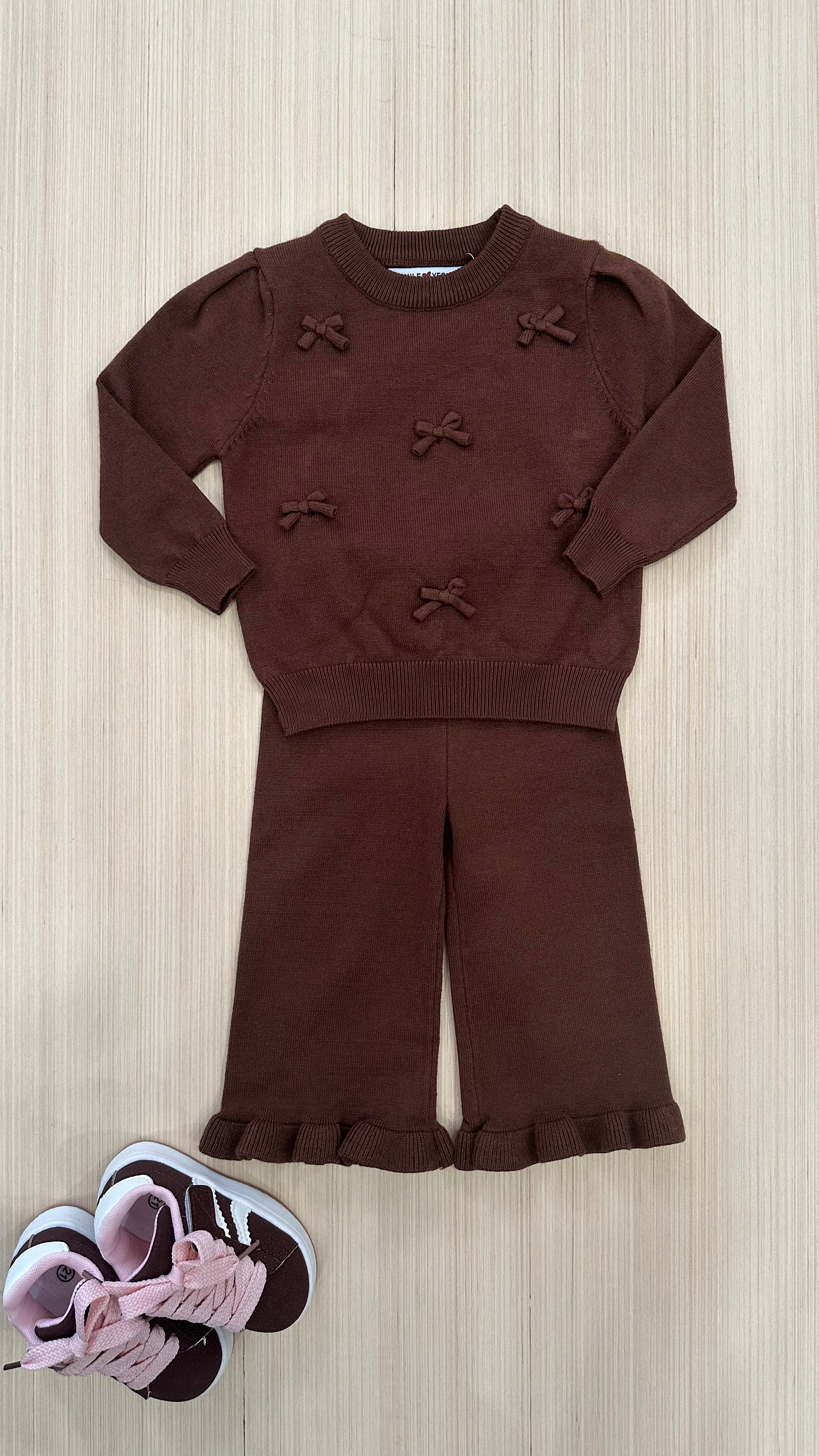 Coordinato FIOCCHI 12-36M - MARRONE